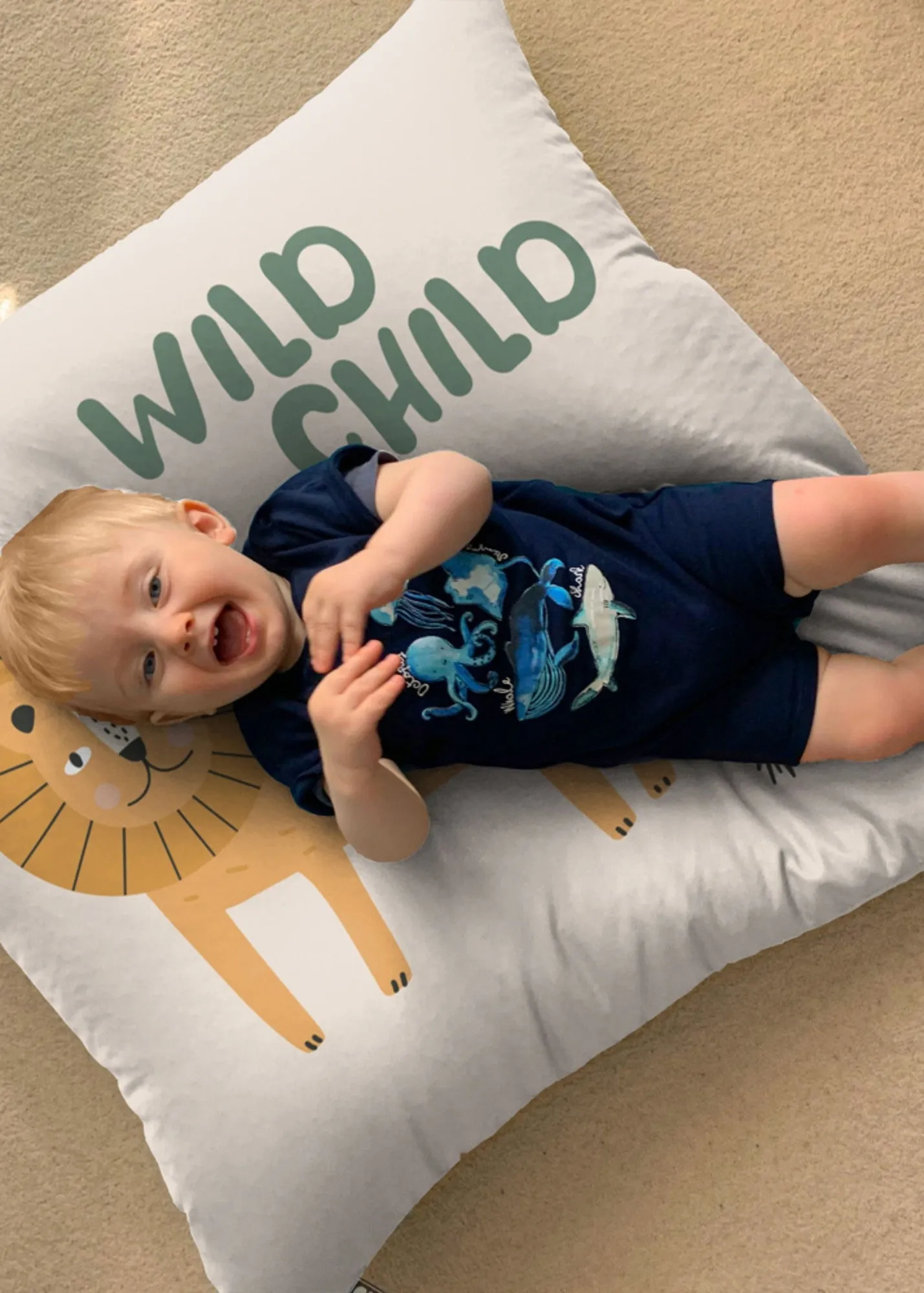 Safari Lion Kids Floor Cushion Beanbag - Multi product