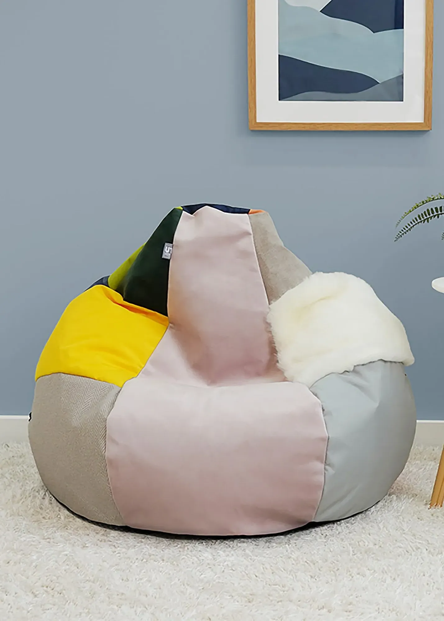 Sensory Kids Classic Beanbag - Multi, Mixed Fabric product