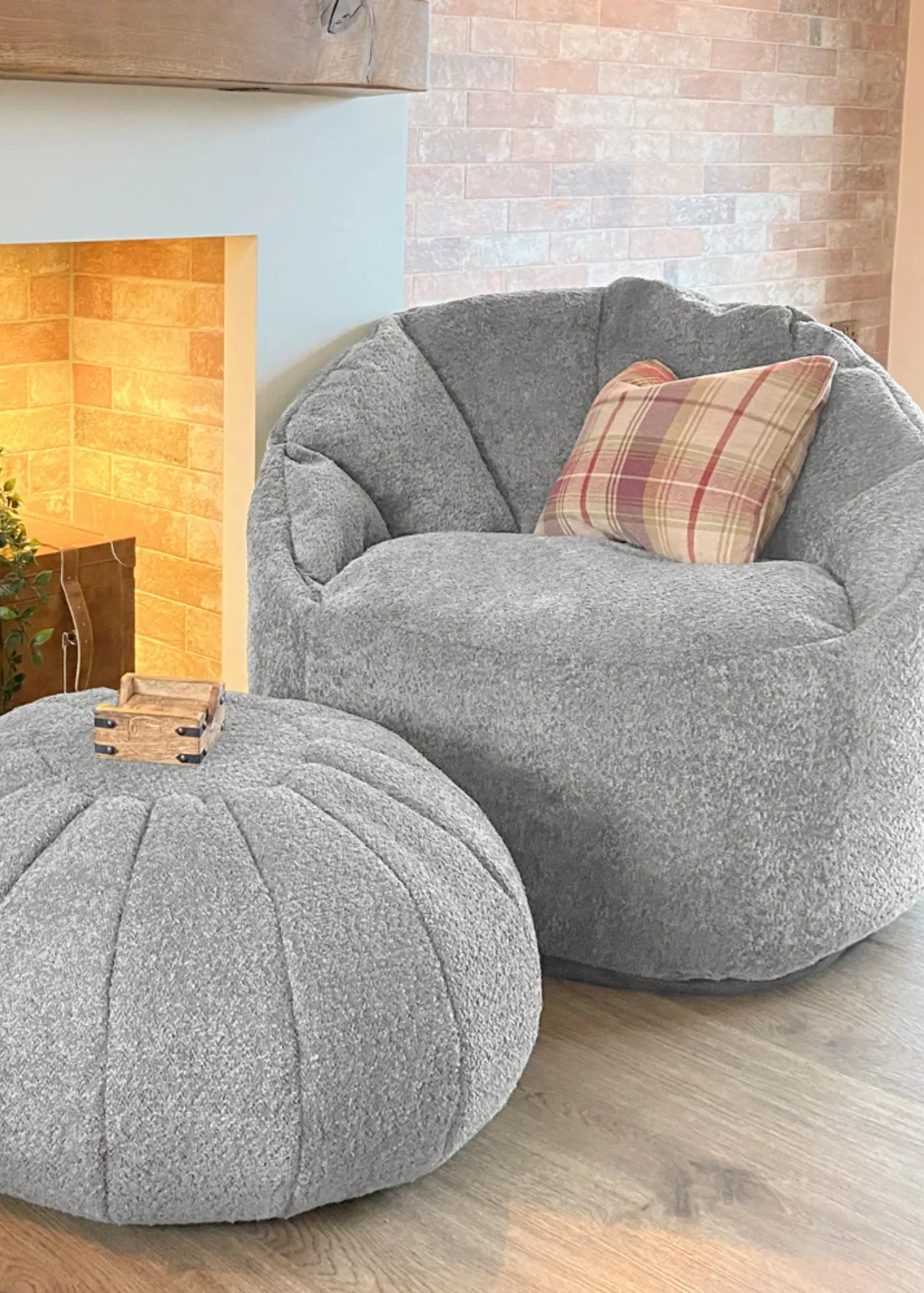 Snug Cinema Chair Beanbag - Grey, Polyester product