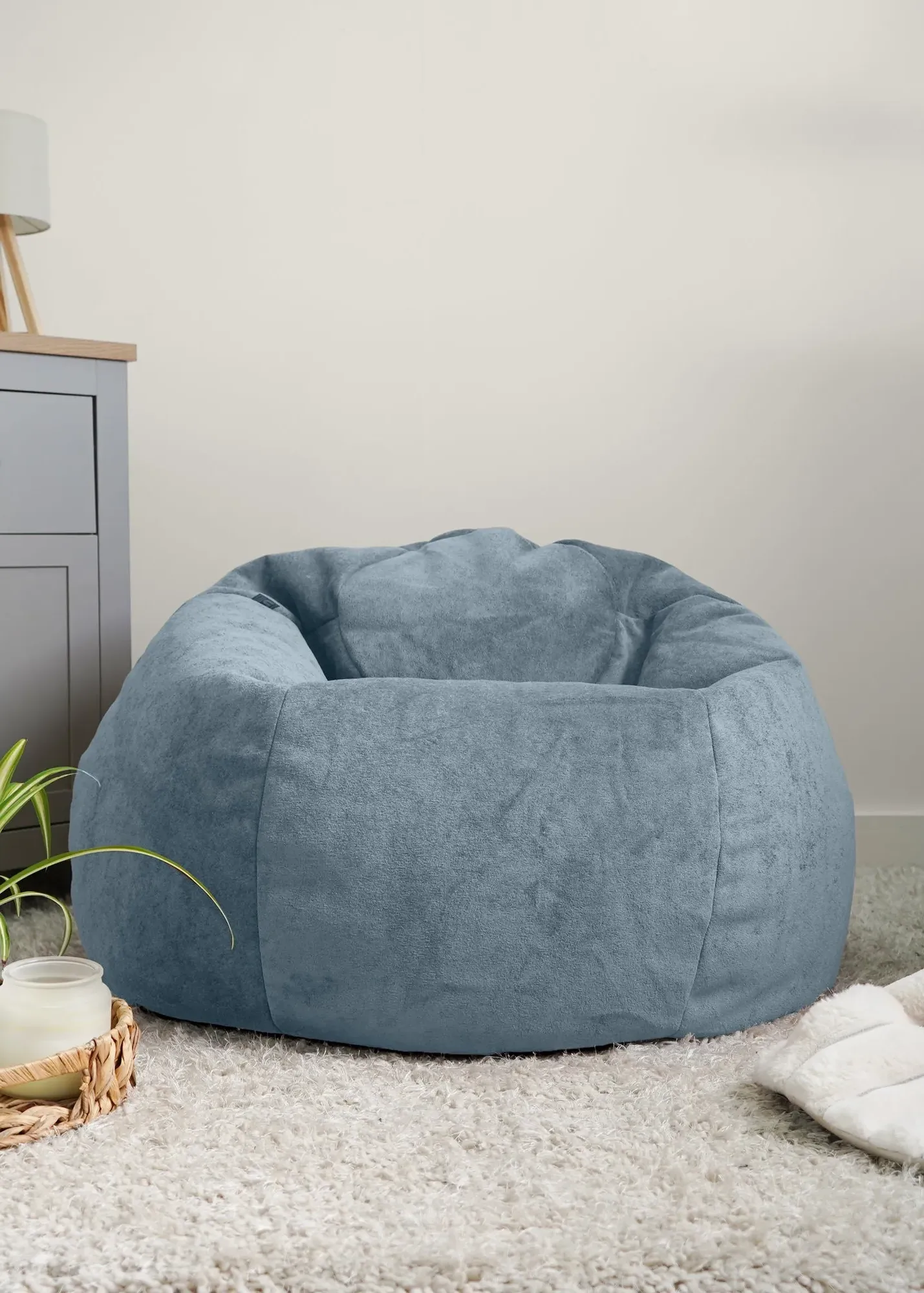 Velora Adult Beanbag - Blue, Polyester product