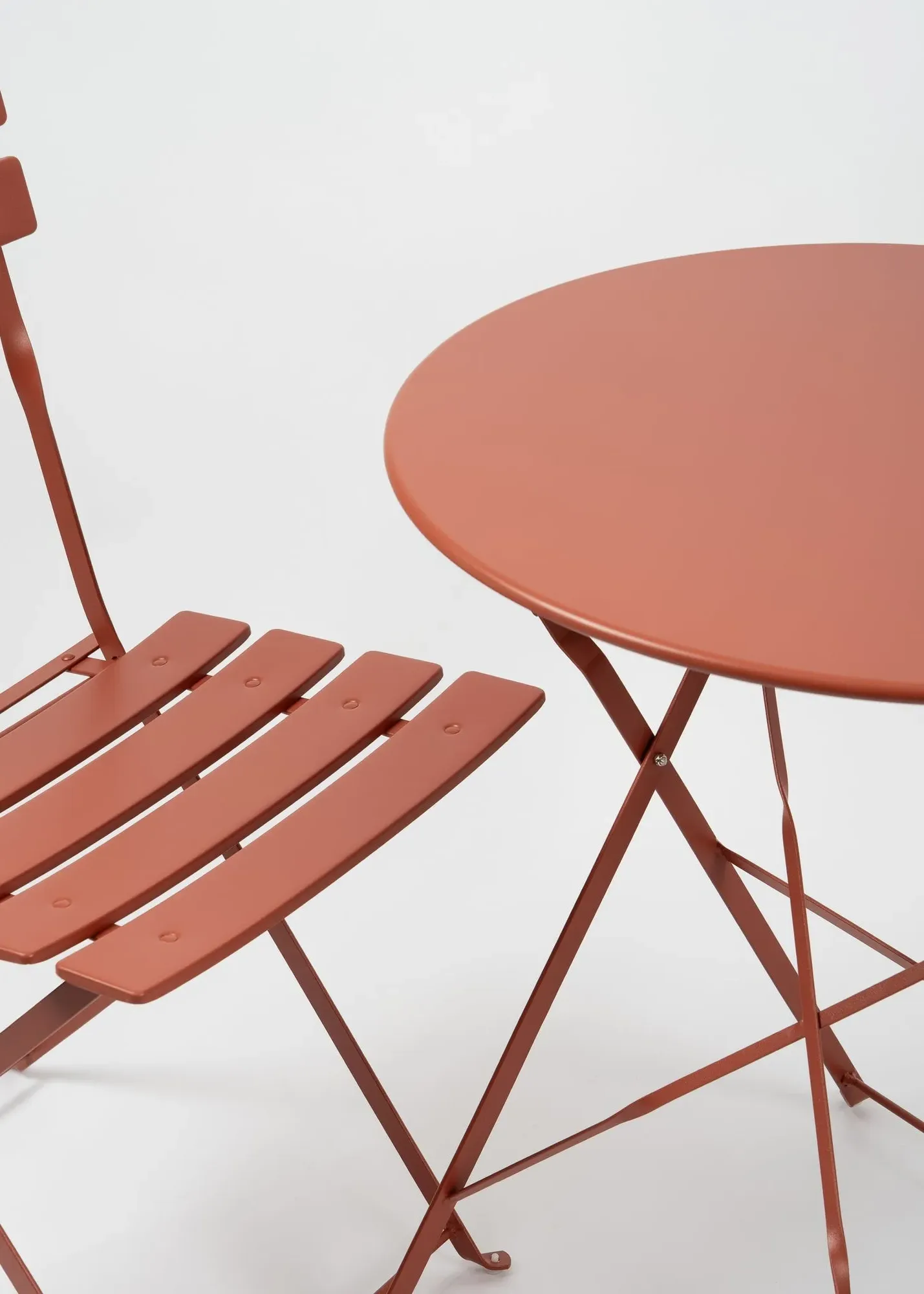 Bistro Set Foldable - Orange, Metal product
