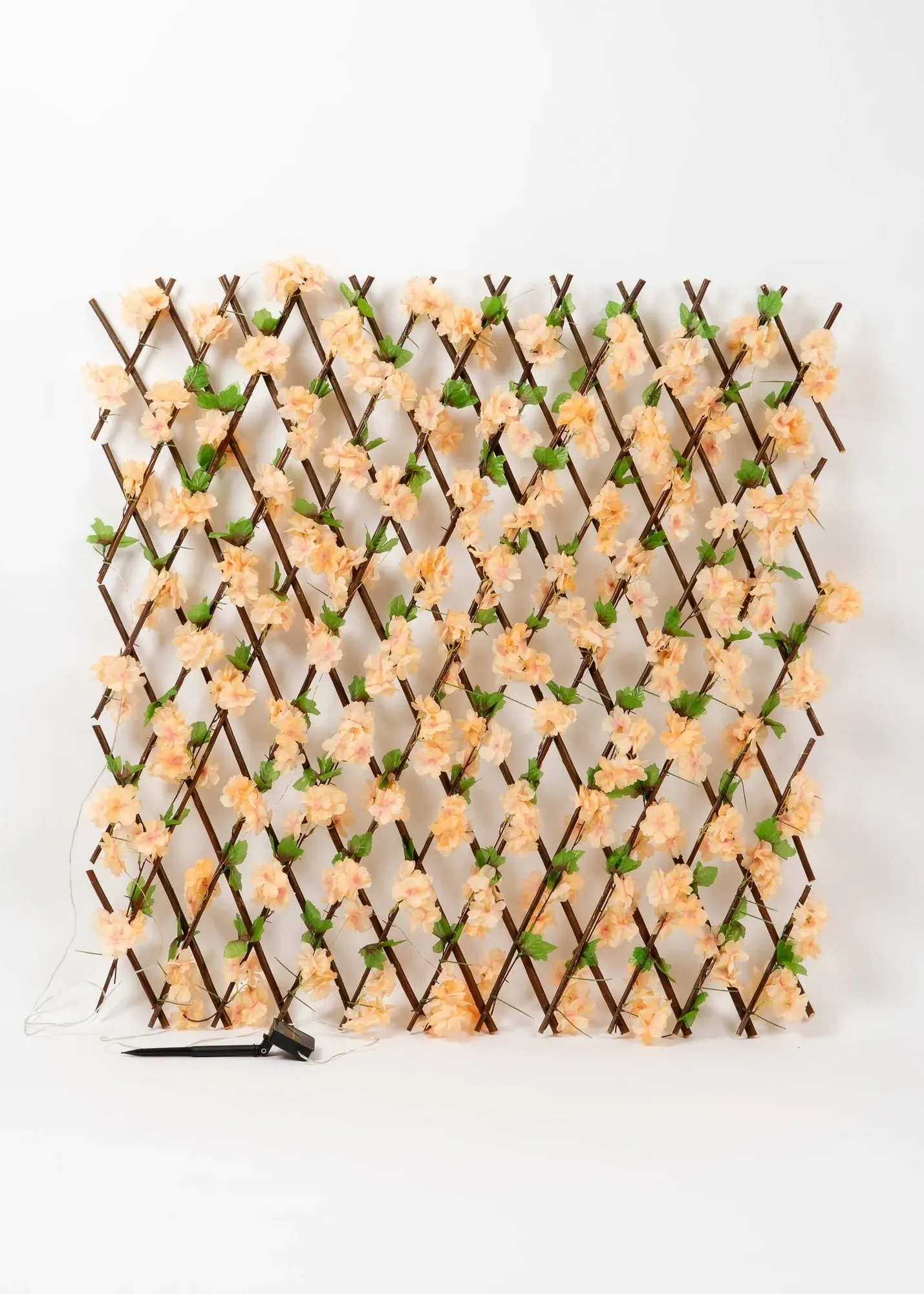 Blossom Expanding Trellis with LED Lights - Green product