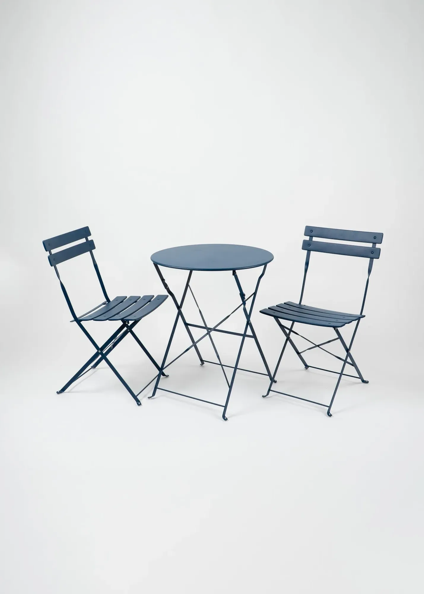 Metal Bistro Set Foldable - Blue product
