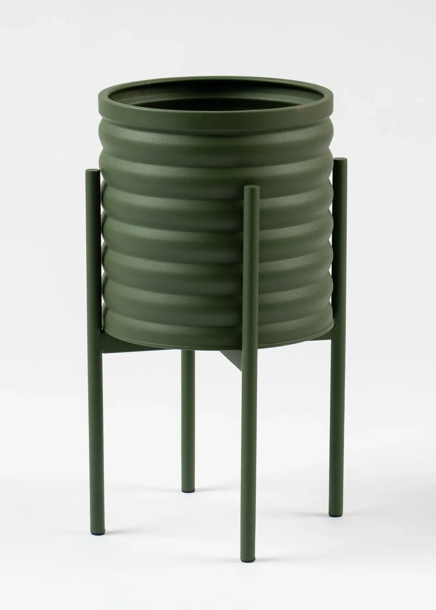 Ribbed Planter - Green product