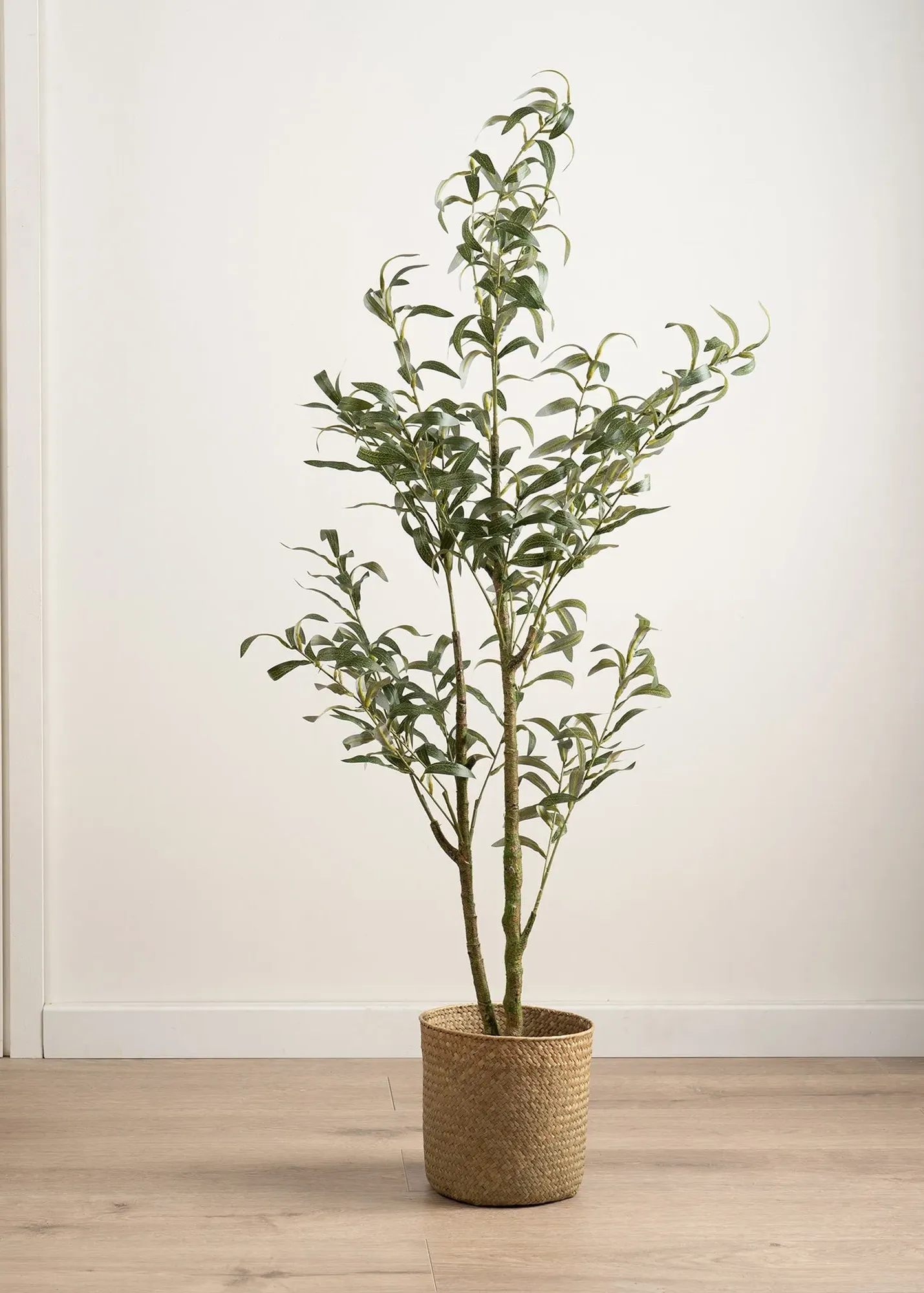 Slim Silhouette Artificial Olive Tree 130cm - Green, PEVA product