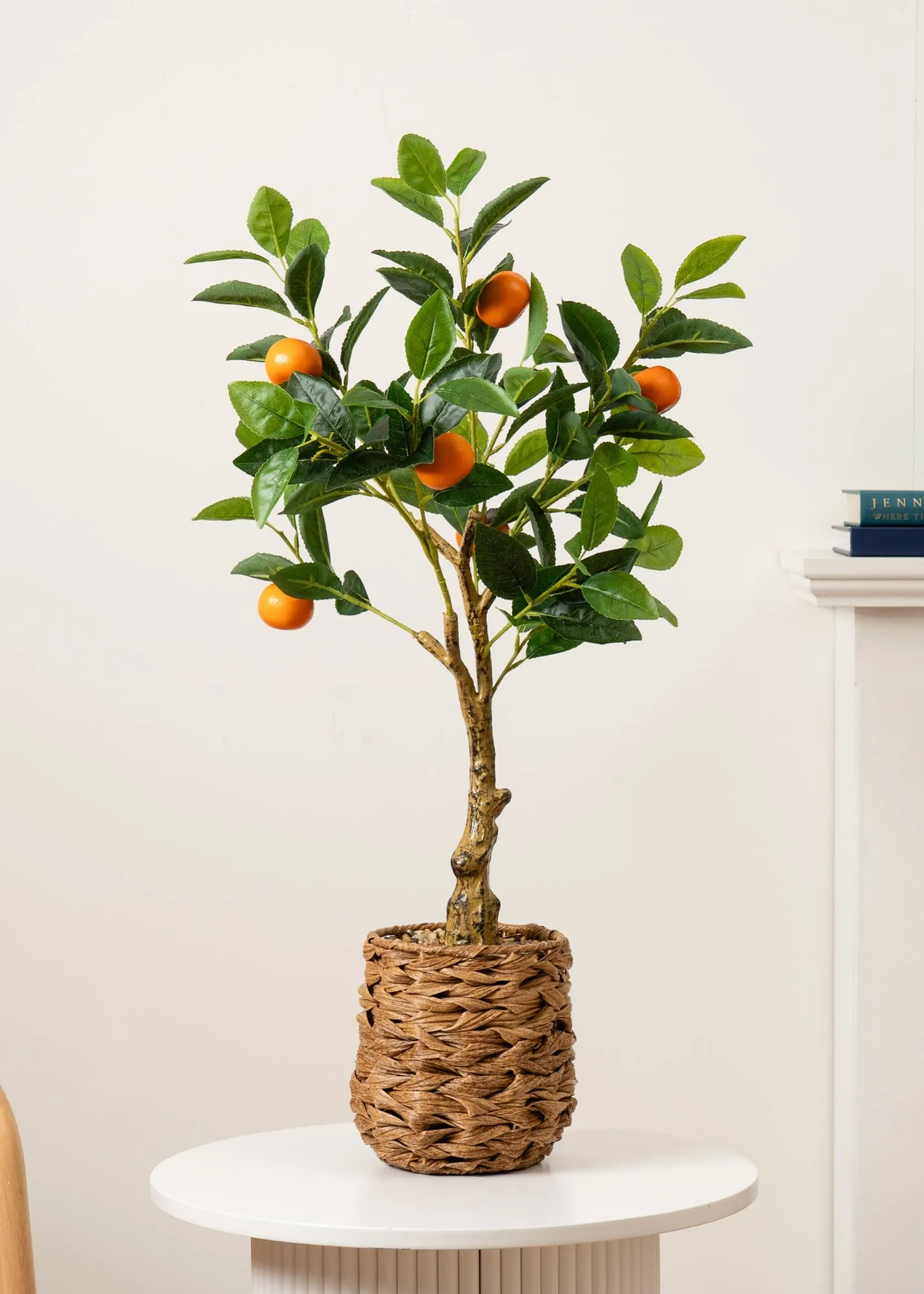Tree in Woven Basket 76cm Artificial Plant - Orange product