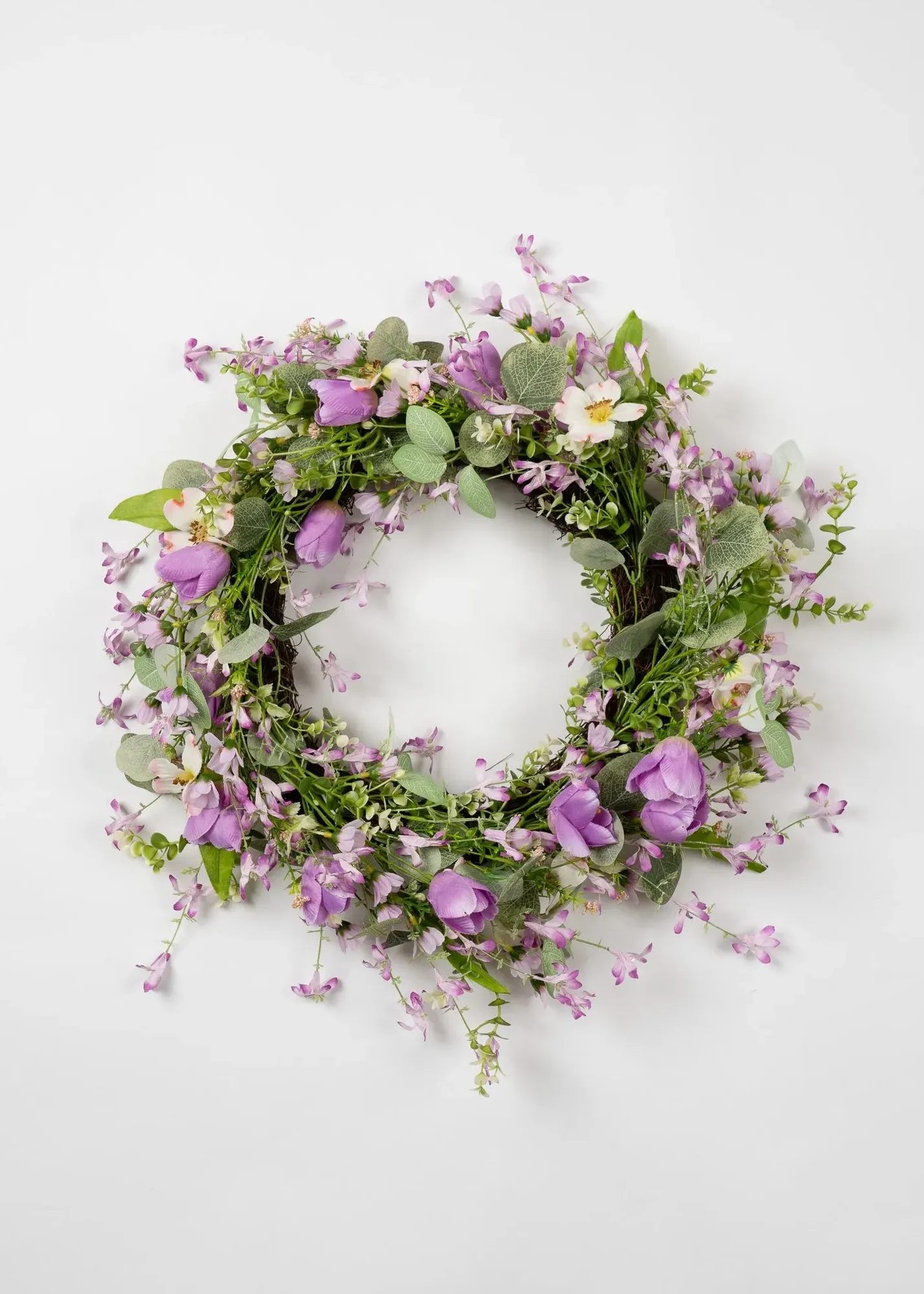 Tulip Wreath - Purple, Fabric product