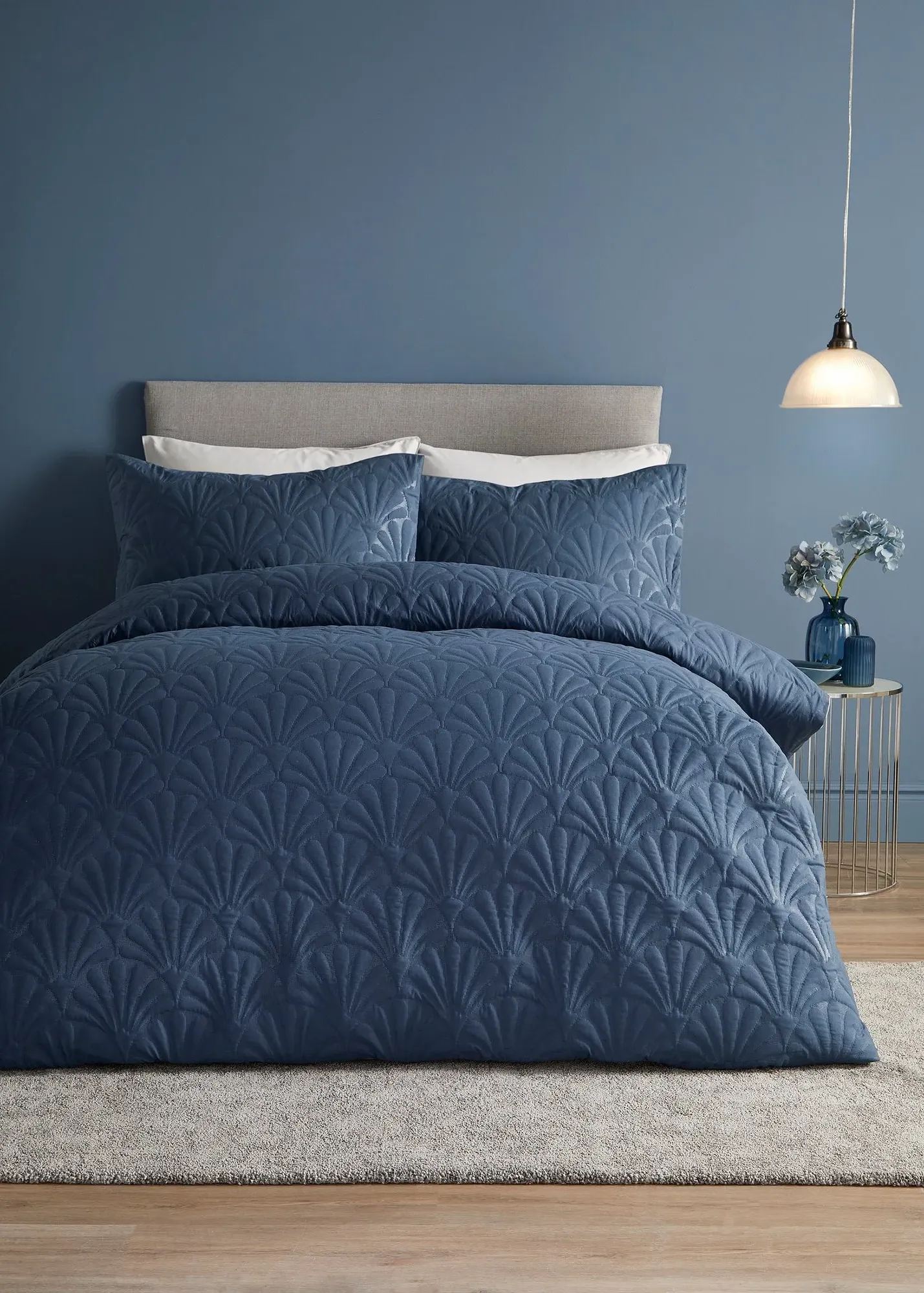 Cavali Pinsonic Single Duvet Cover Set - Dark Blue, Microfibre product