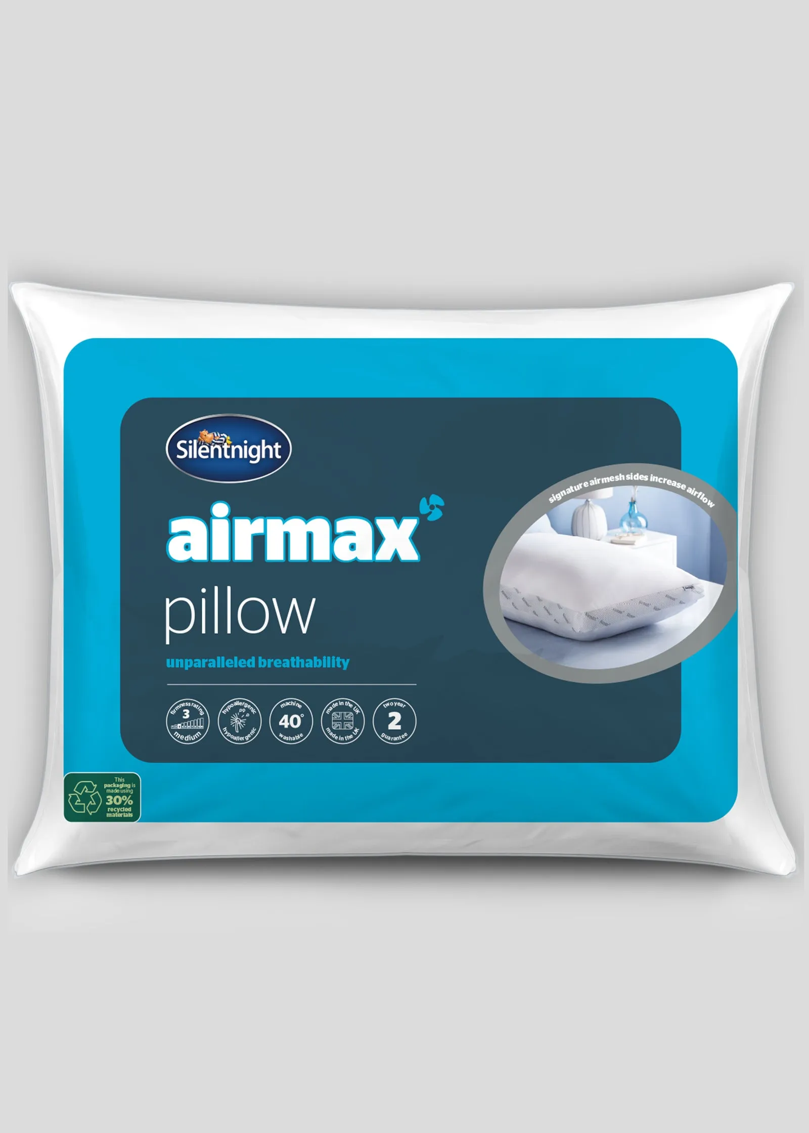 Airmax Pillow - White, Polyester product