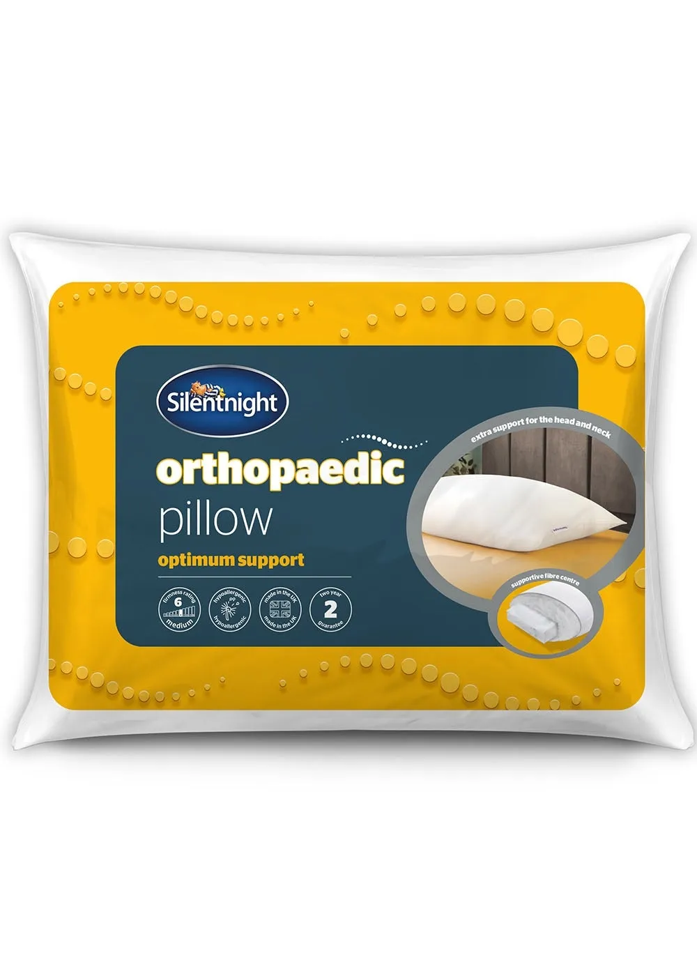 Orthopaedic Pillow - White, Polyester product