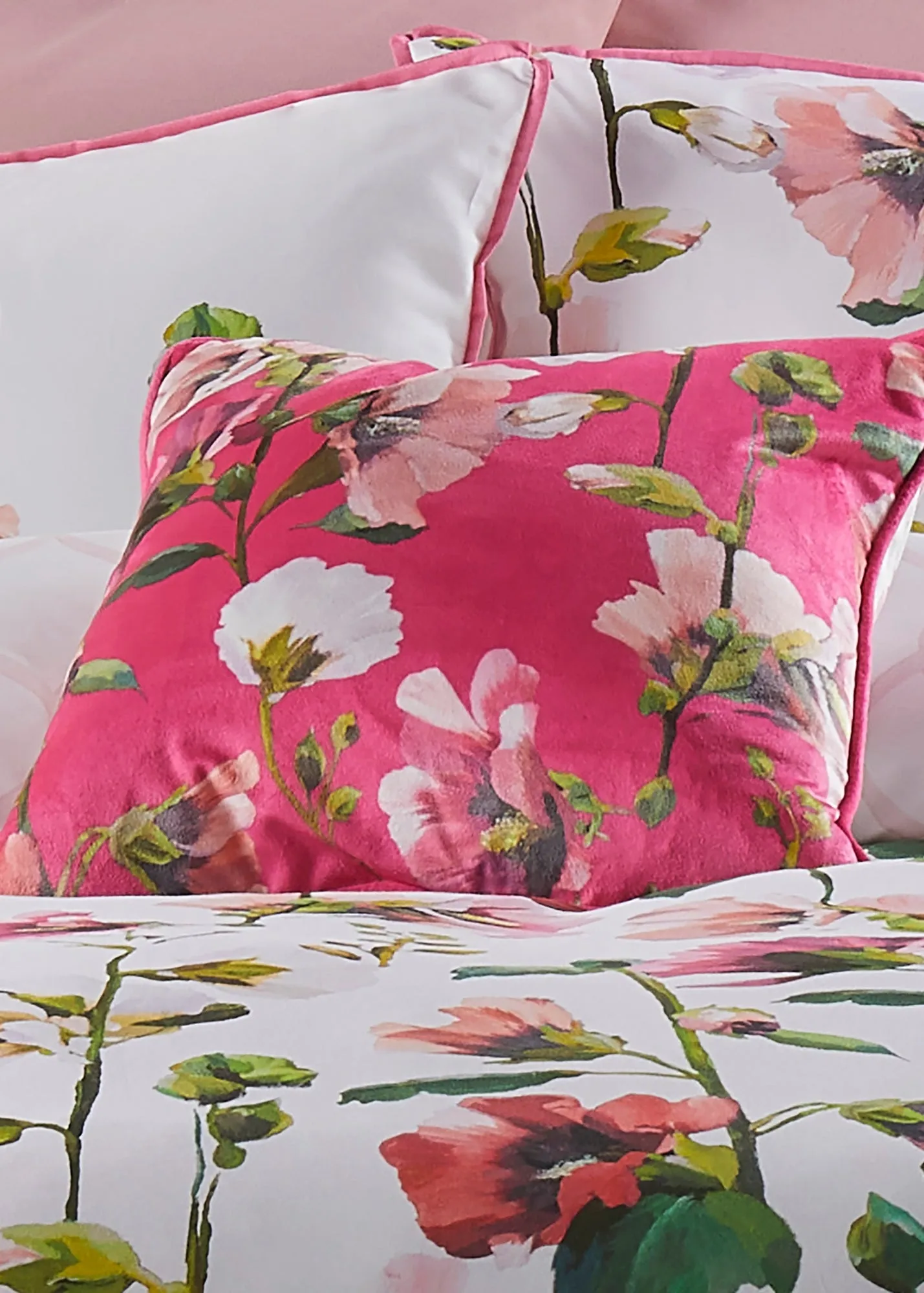 Layla Filled Cushion - Pink, Polyester product