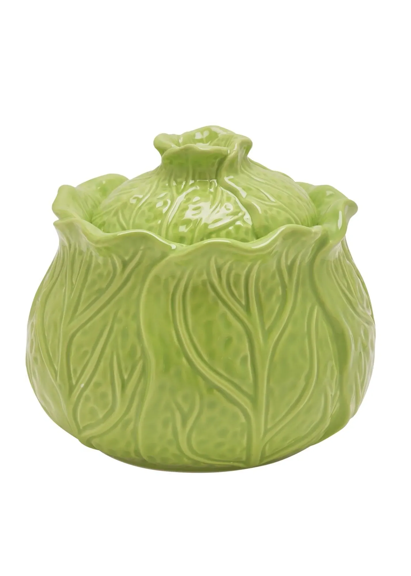 Cabbage Planter Storage Jar - Green, Ceramic product