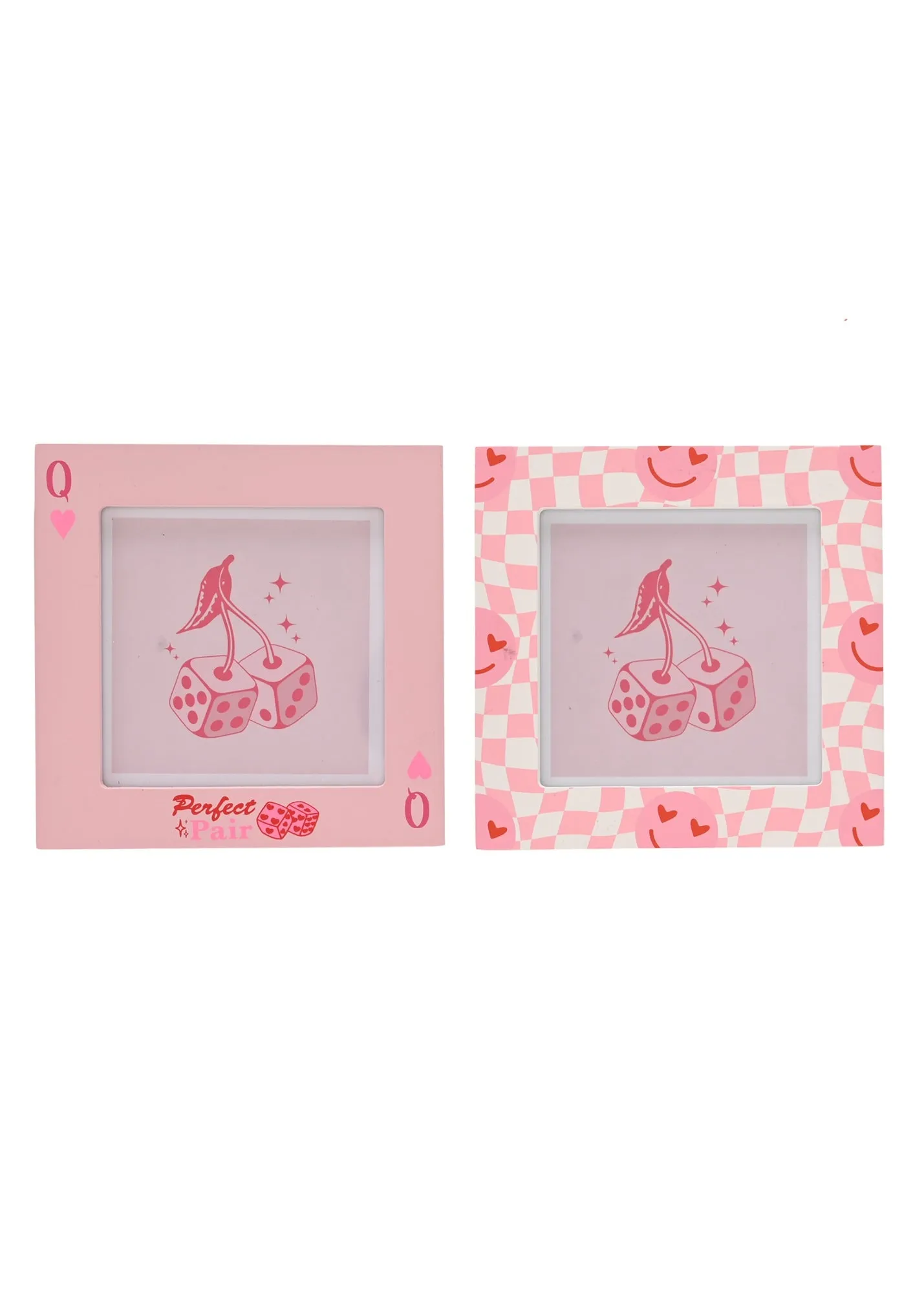 Smile & Perfect Pair Set of 2 Photo Frames - Pink product