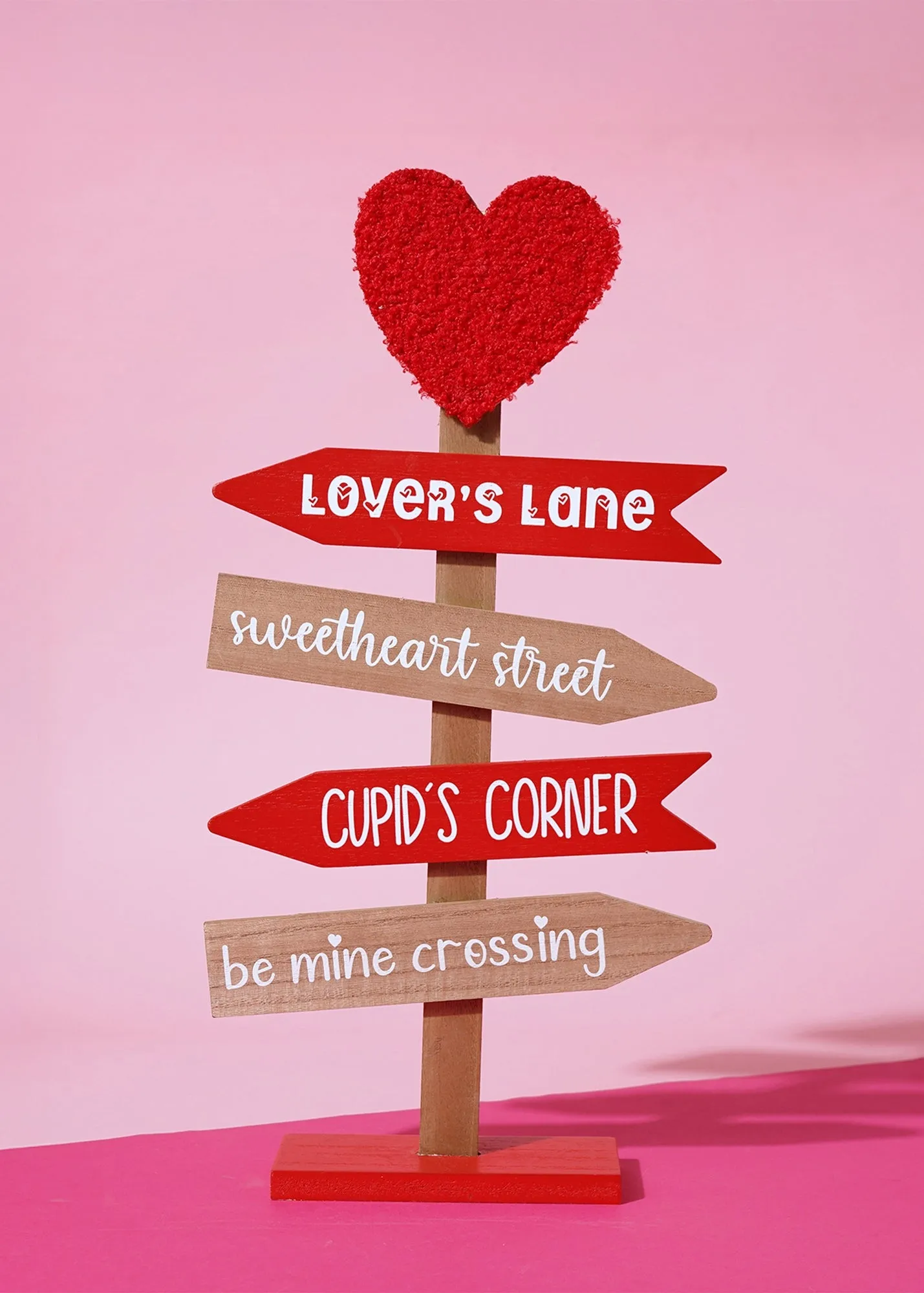 Love Is Sweet Signpost Decoration - Brown, Wood product