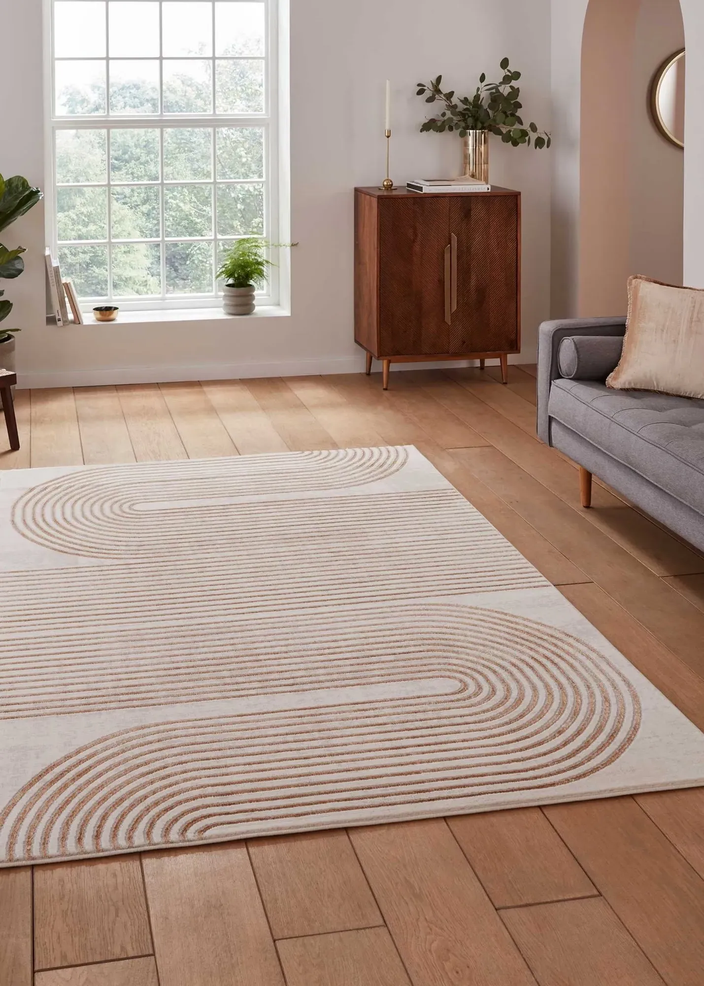 Apollo Linear Rectangle Rug - Bronze, Polypropylene product