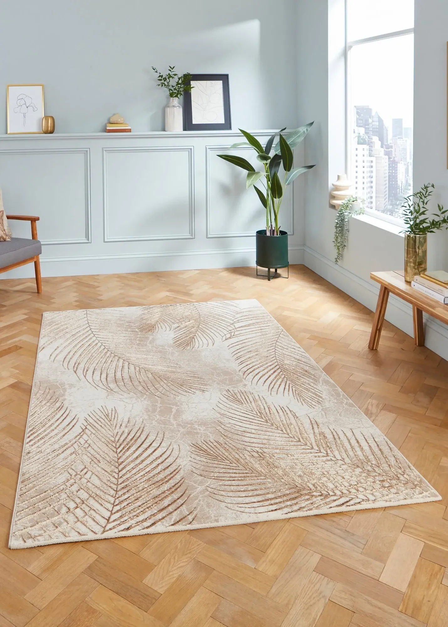 Creation Botanical Rug - Bronze, Polyester product