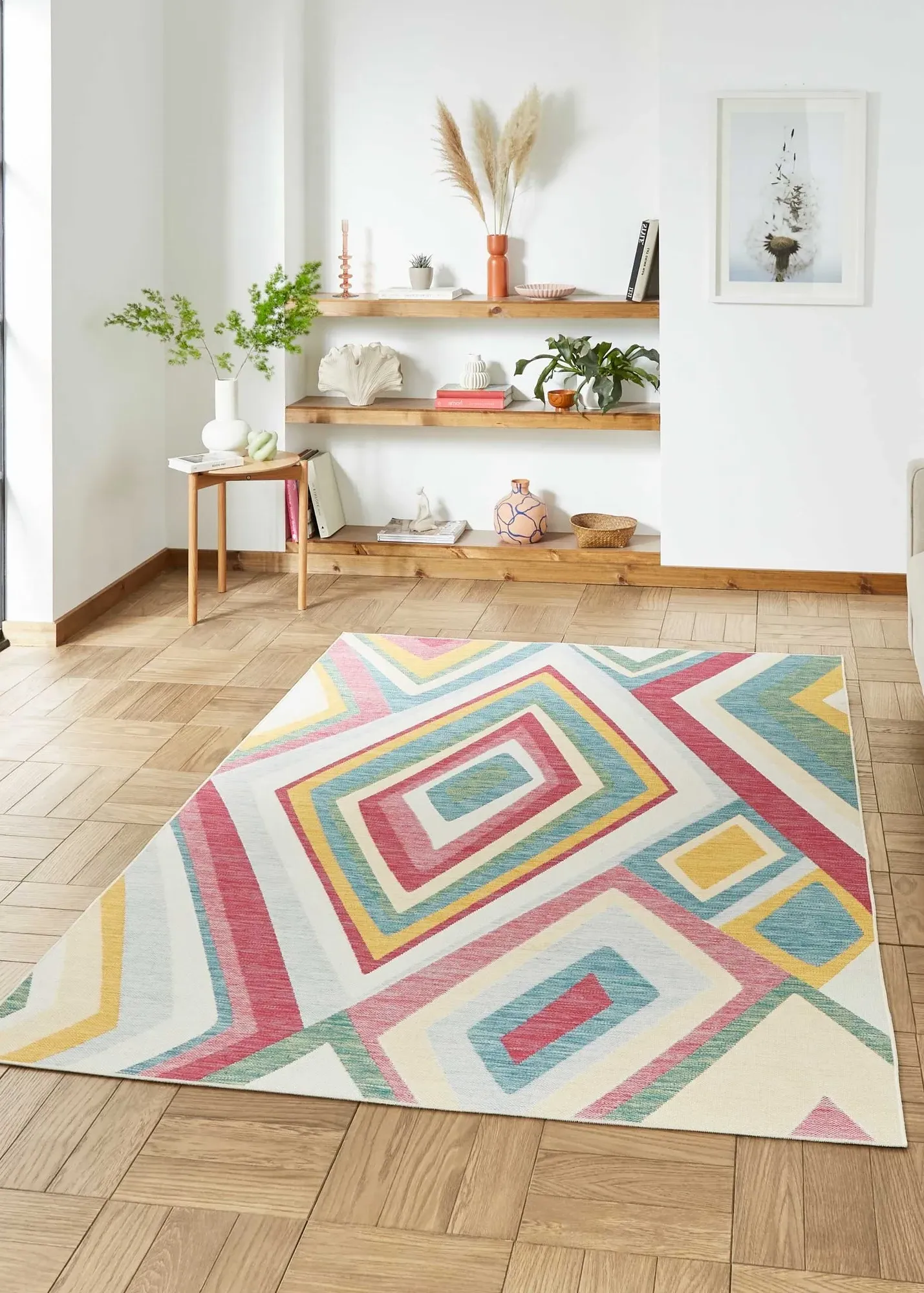 E9335 Flat Weave Rug - Multi, Polypropylene product