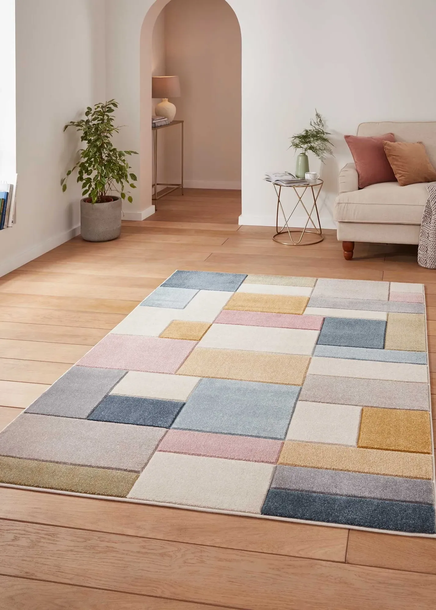 Matrix Geometric Rug - Multi, Polypropylene product