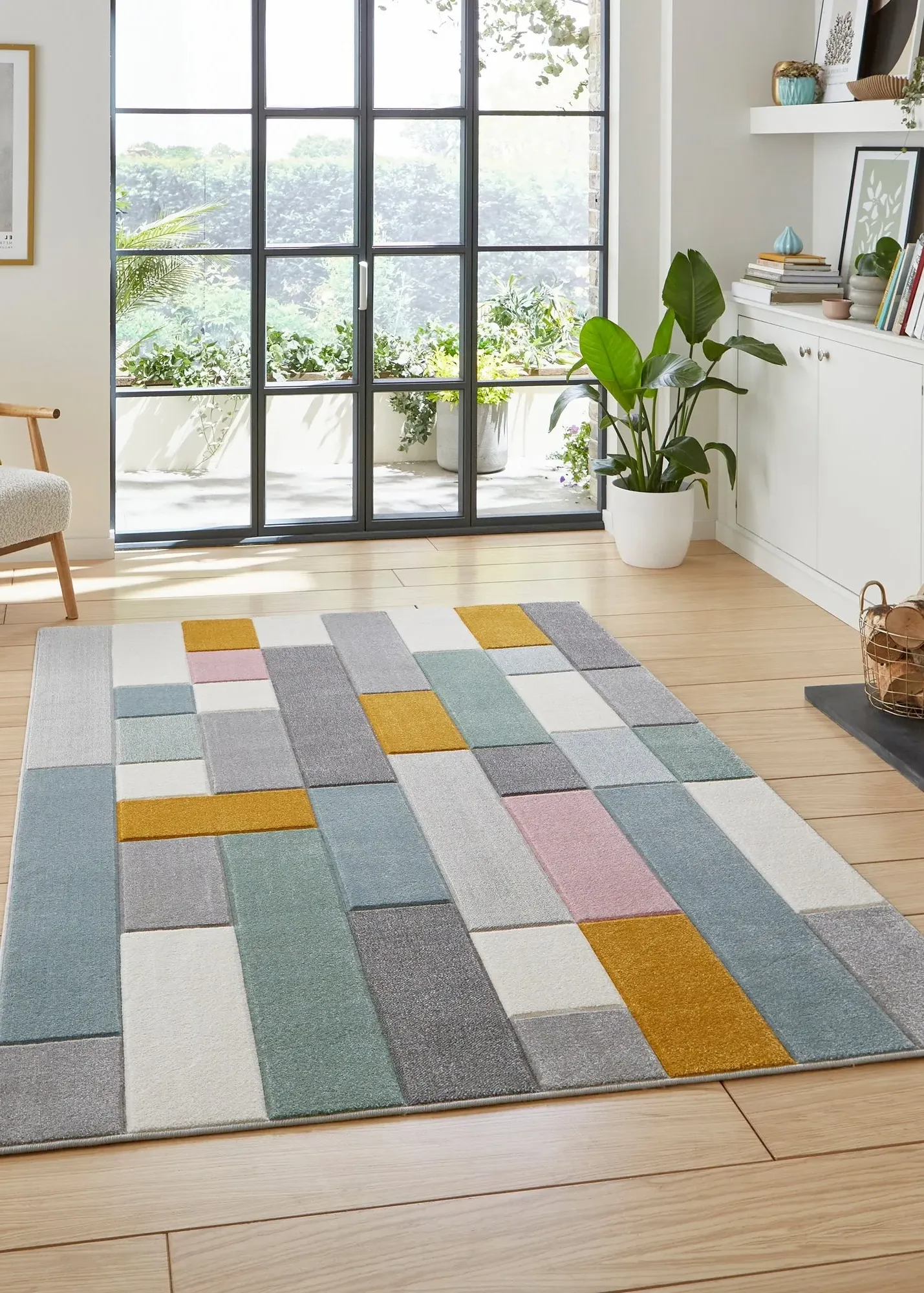 Matrix Square Rug - Multi, Polypropylene product