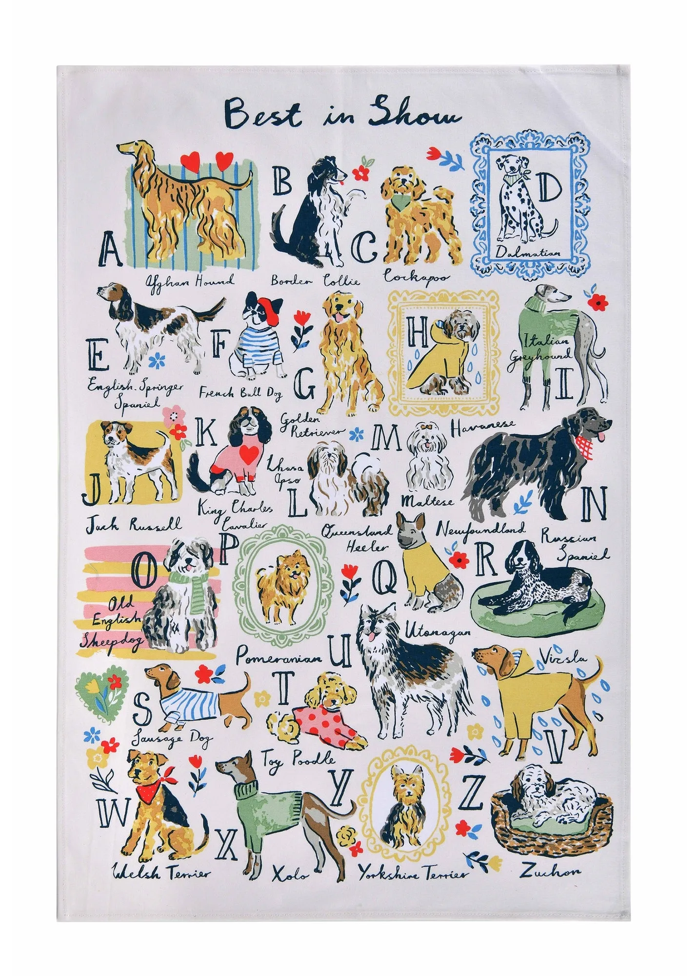 Best In Show Dog Tea Towel - Multi, Cotton product