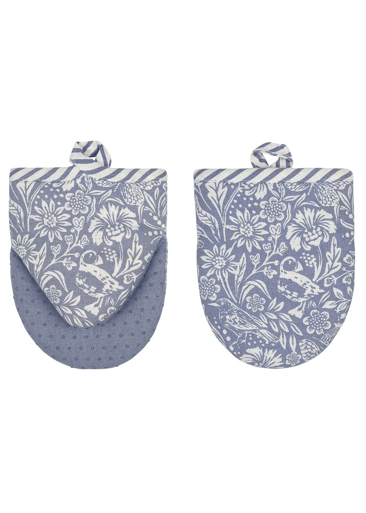 Coastal Treasures Microwave Mitts - Blue, Recycled Cotton product