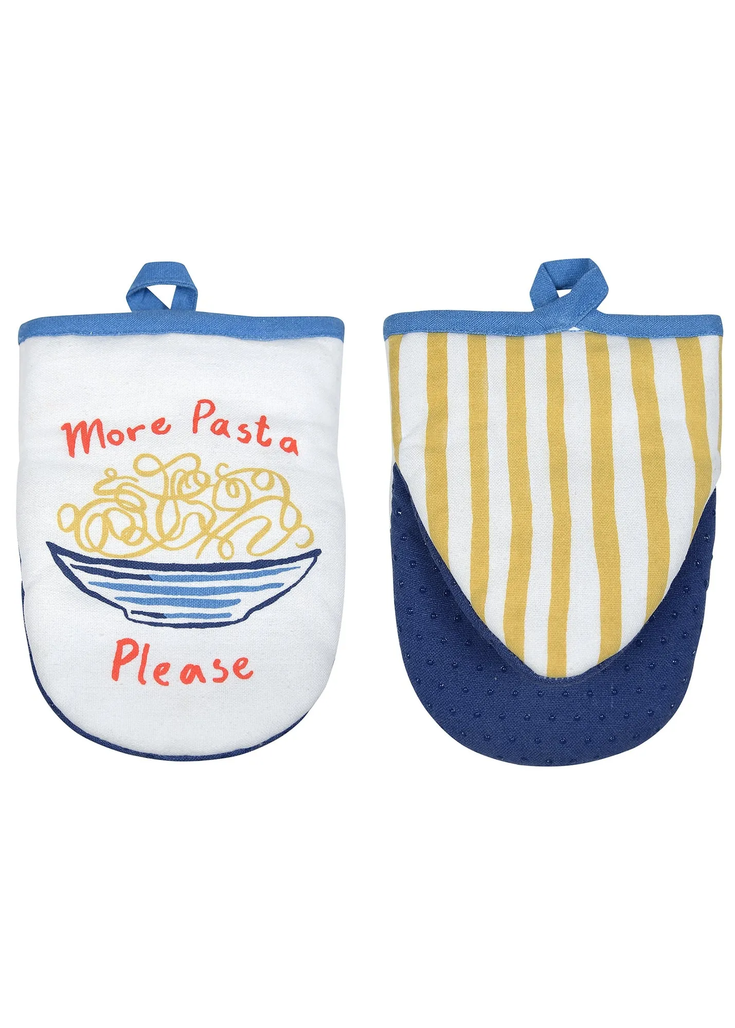 Pasta Lovers Club Microwave Mitts - Yellow, Recycled Cotton product
