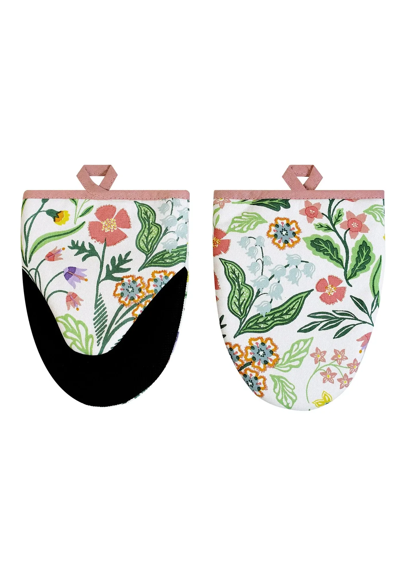 Petals & Prose Microwave Mitts - Pink, Cotton product