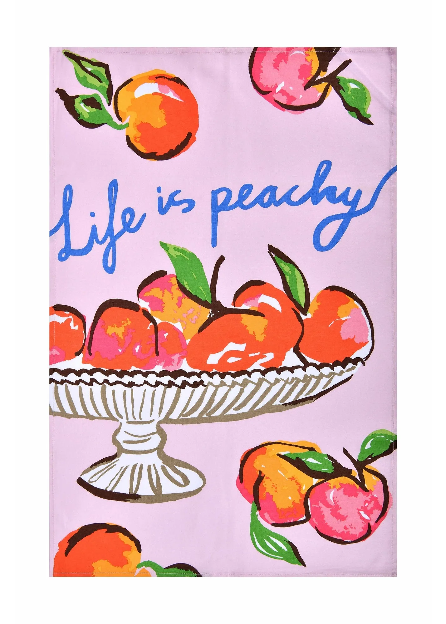 Summer Fruits Tea Towel - Pink, Cotton product