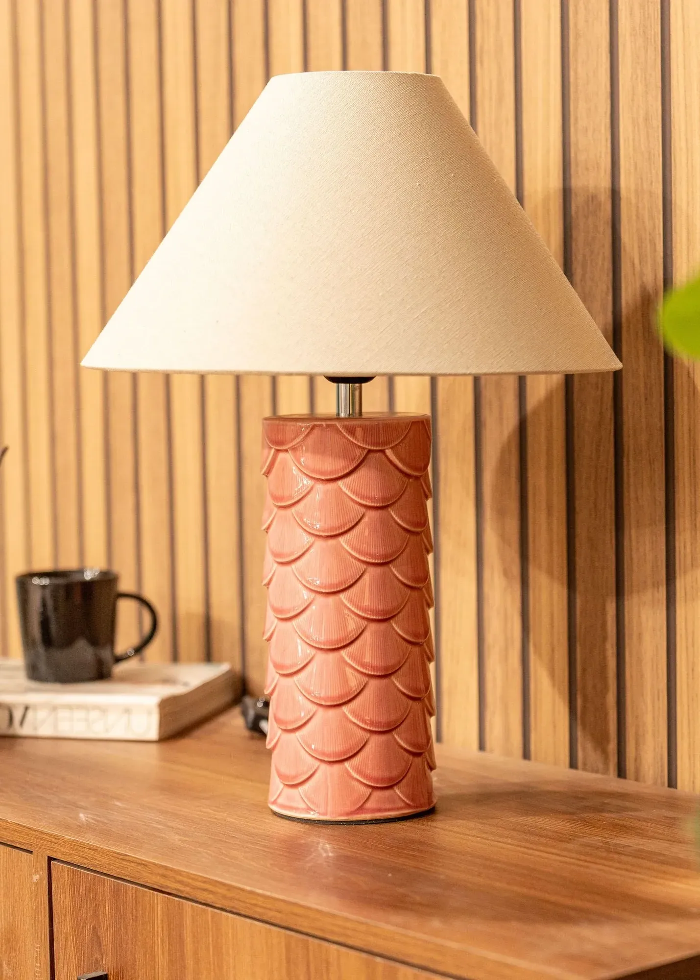 Athena Ceramic Table Lamp - Pink product
