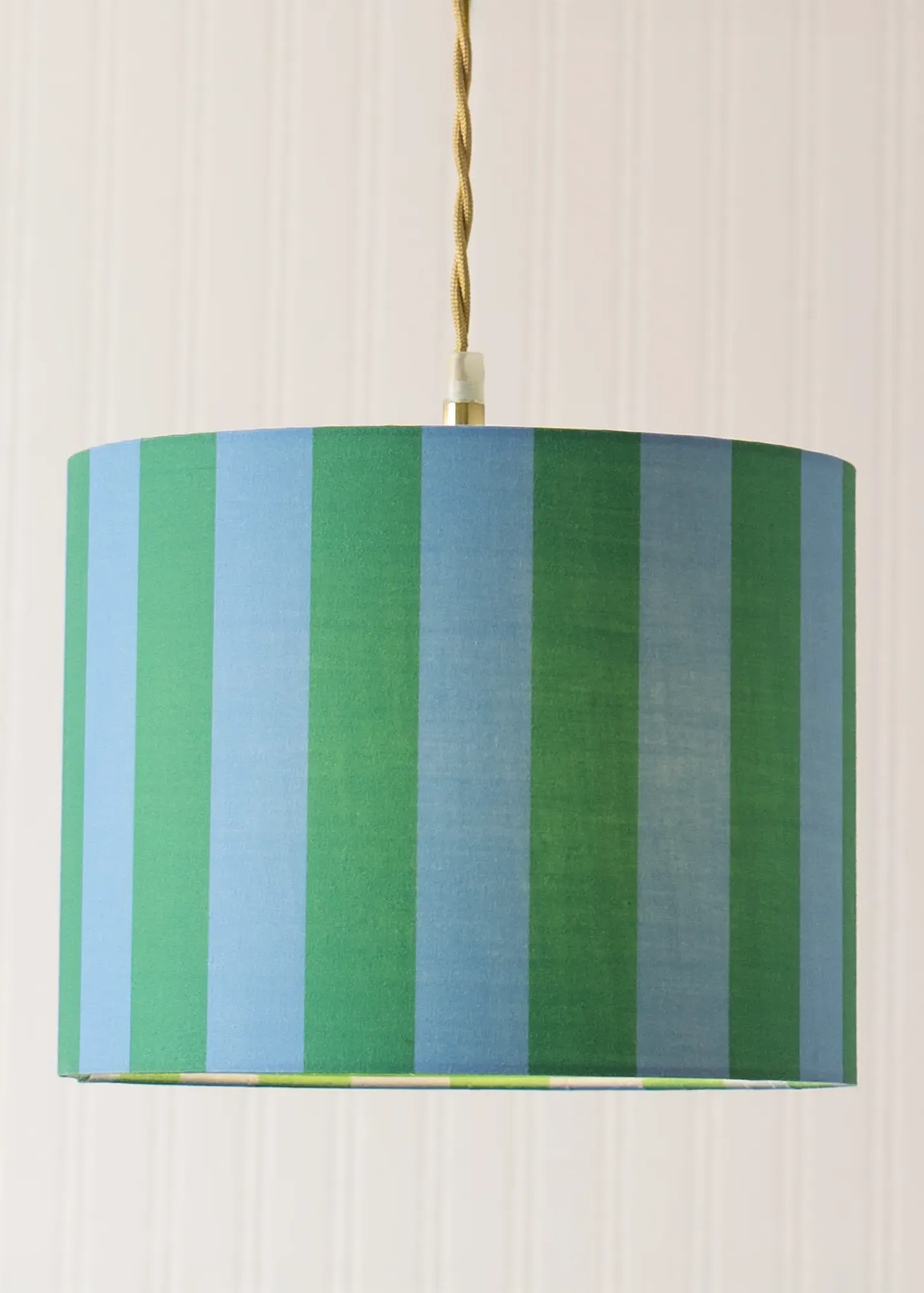 Callie Stripe Small Fabric Drum Lamp Shade - Blue product