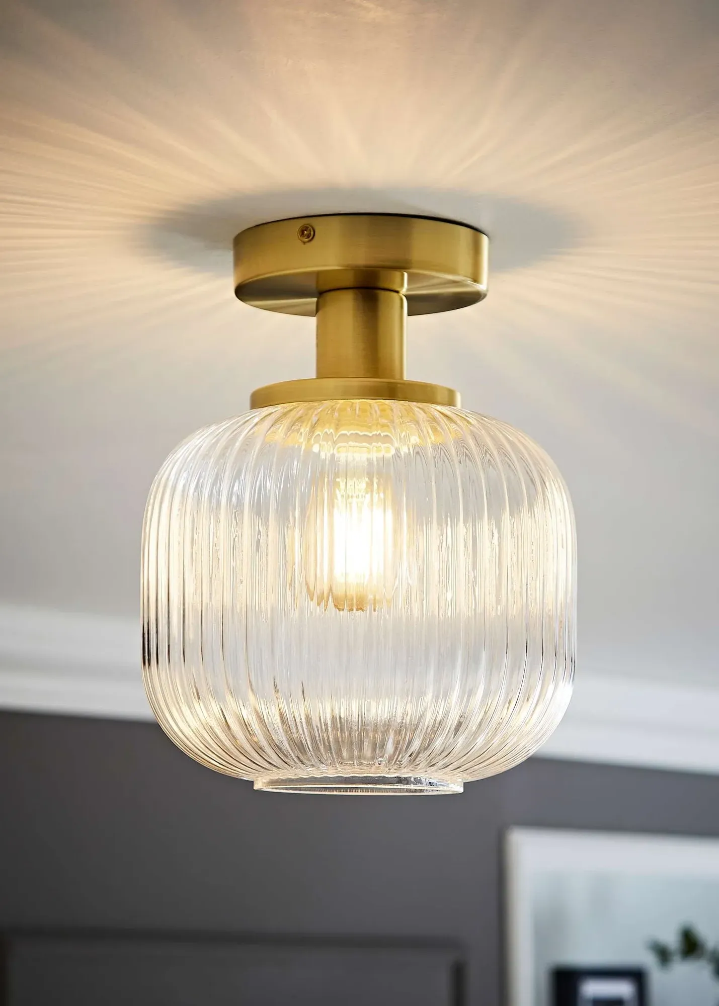 Calpe Oval Shade Wall Light - Clear Glass product