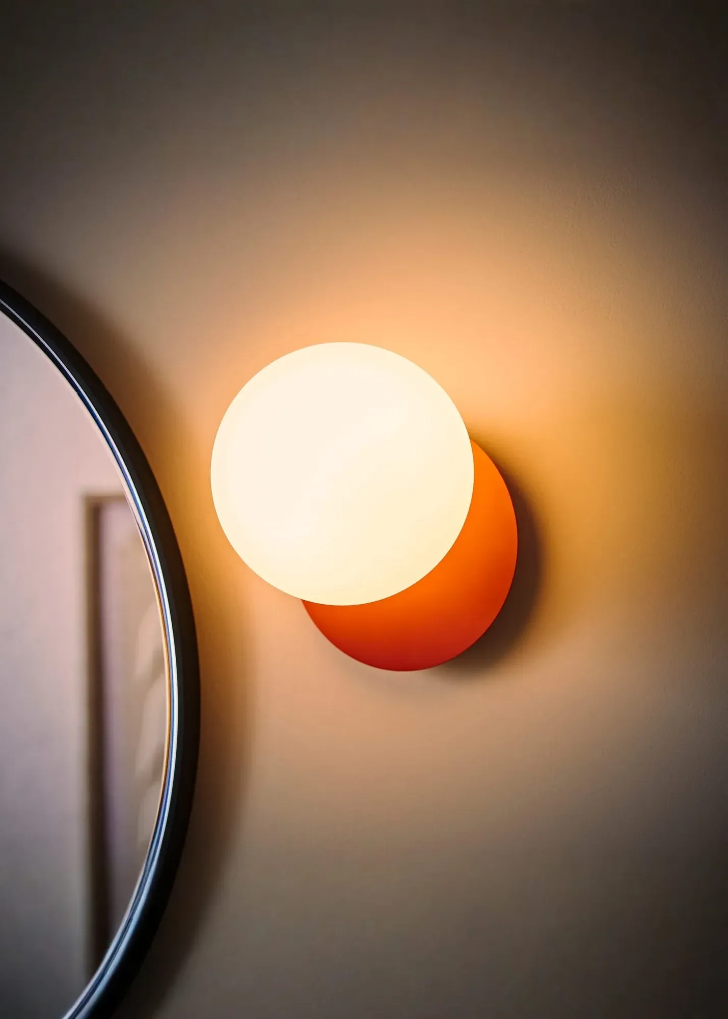 Darla Bathroom Wall Light with Bulb - Brown, Metal product