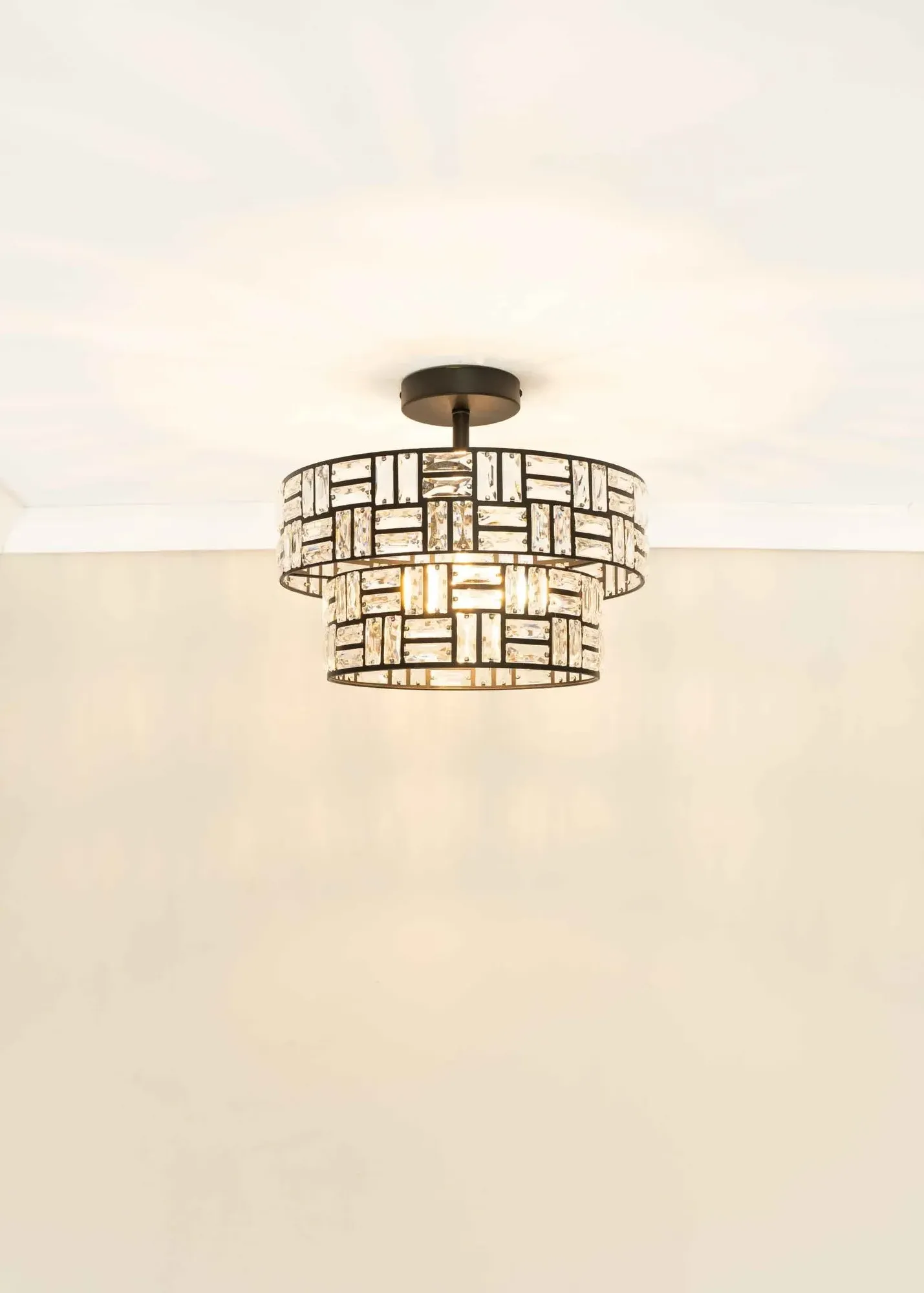 Elise Tiered Shade Pendant Light - Black product