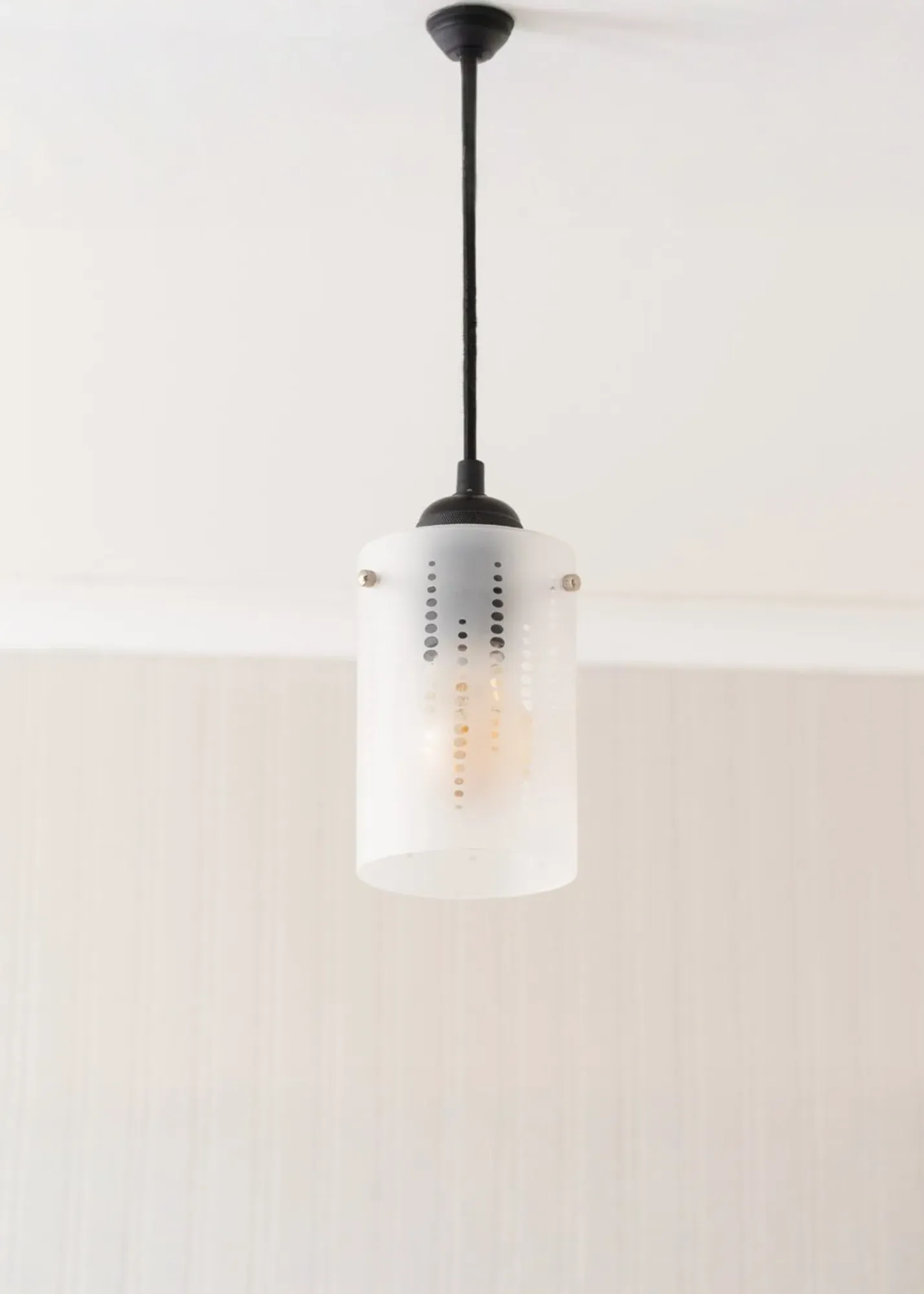 Elsie Small Vertical Spot Frosted Glass Shade - Clear product