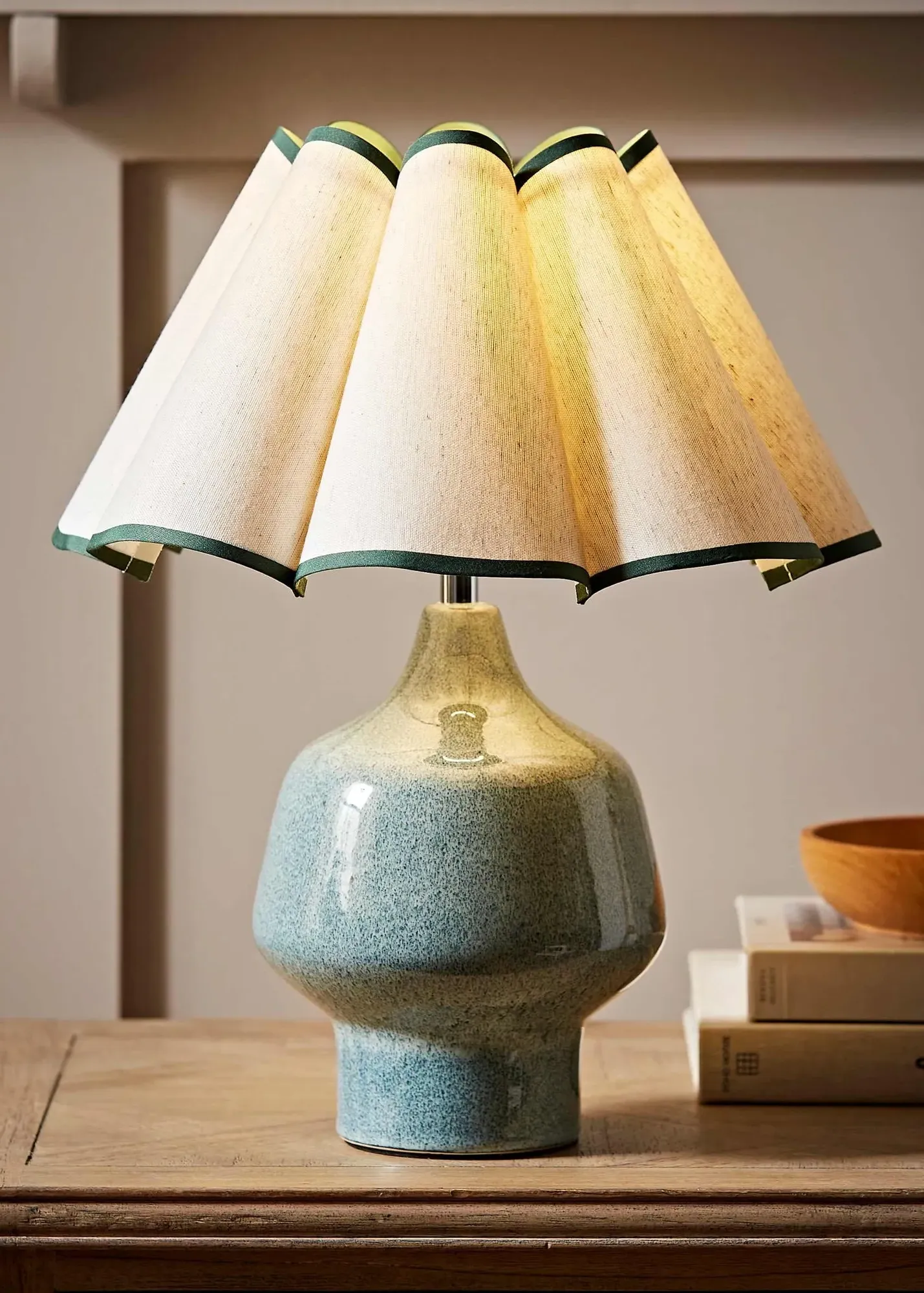 Jamie Ceramic Table Lamp - Green product