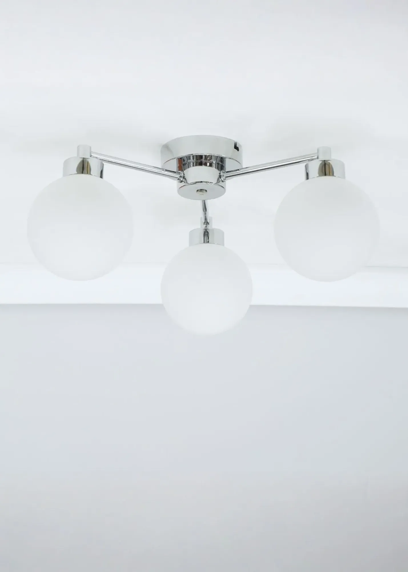 Jonah 3-Arm Ceiling Light - Silver, Metal product