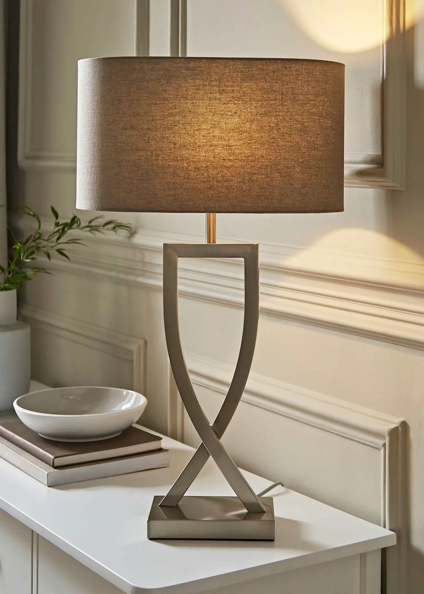 Katniss Brushed Table Lamp - Chrome product