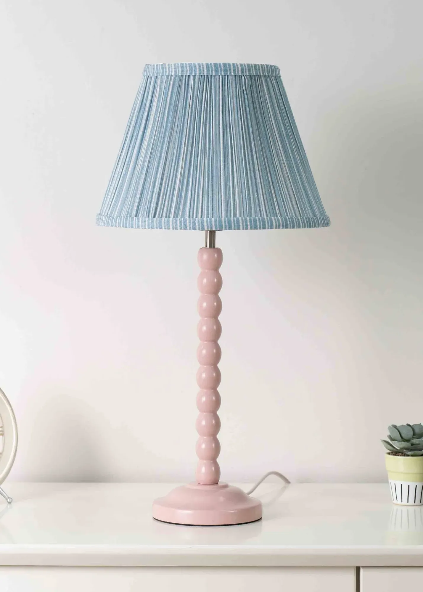Laurenne Small Tapered Ceiling Pendant Shade - Blue, Fabric product