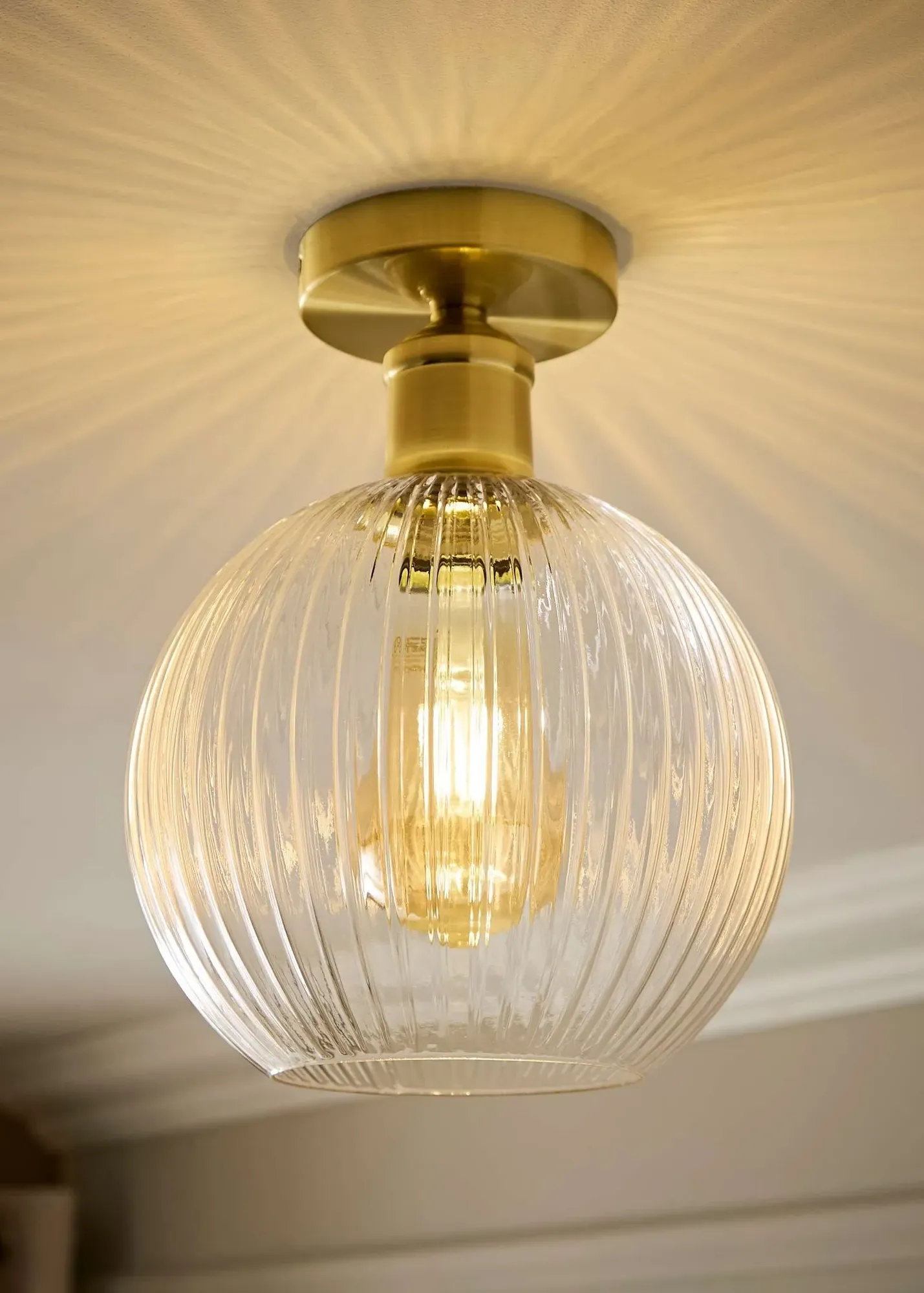 Maddison Flush Ceiling Light - Gold product