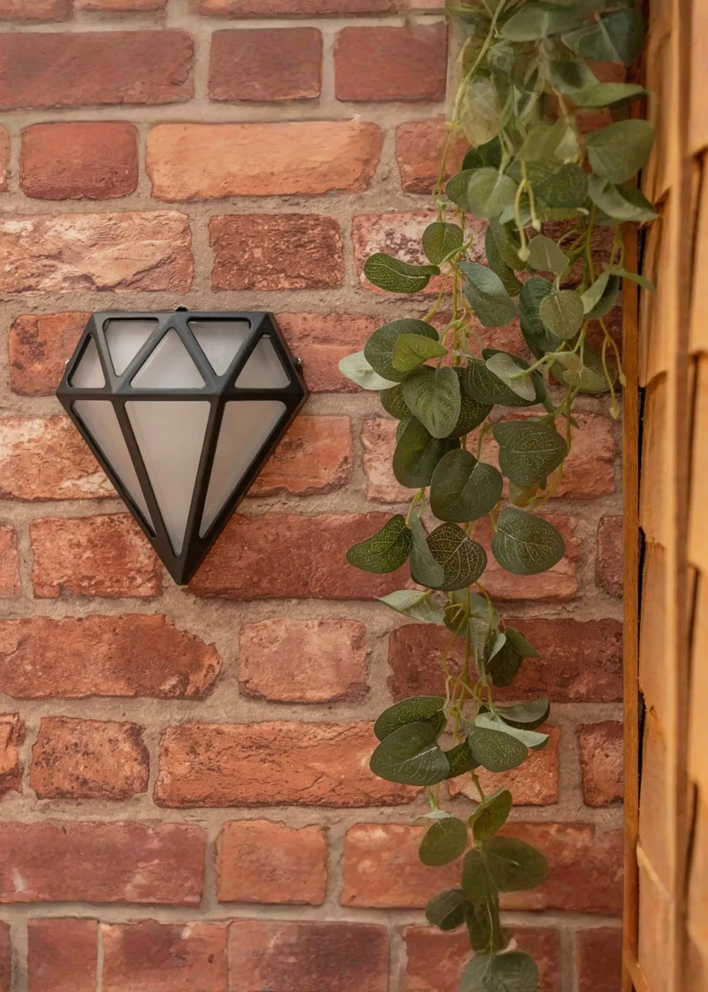 Matt Diamond LED Outdoor/Bathroom Wall Lamp - Black product