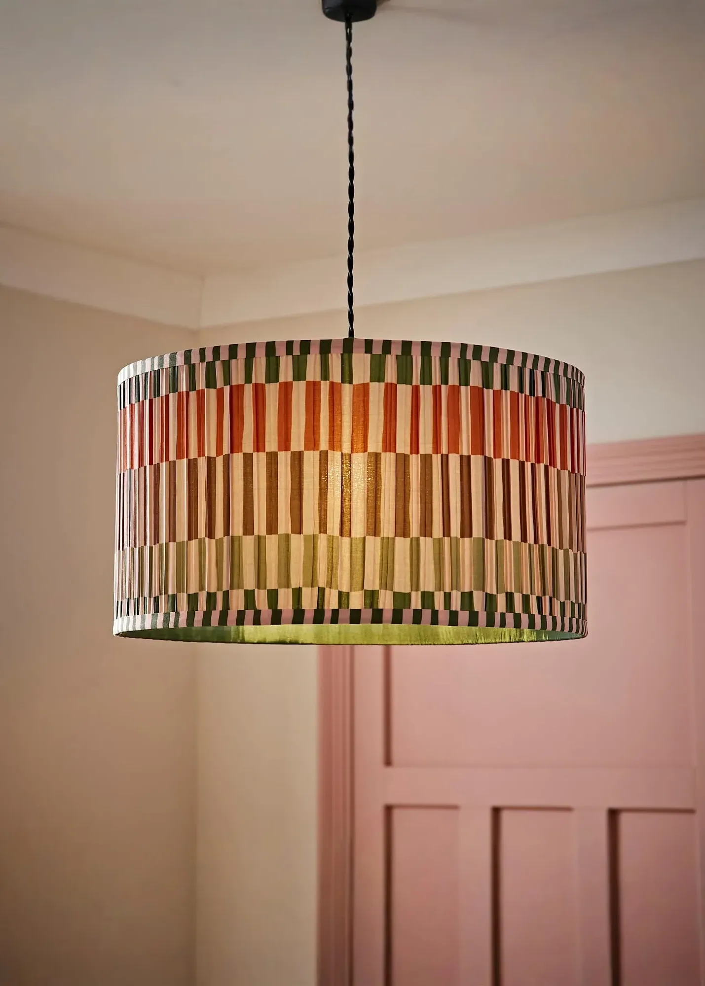 Rae Large Pleated Easy Fit Lampshade - Multi, Fabric product