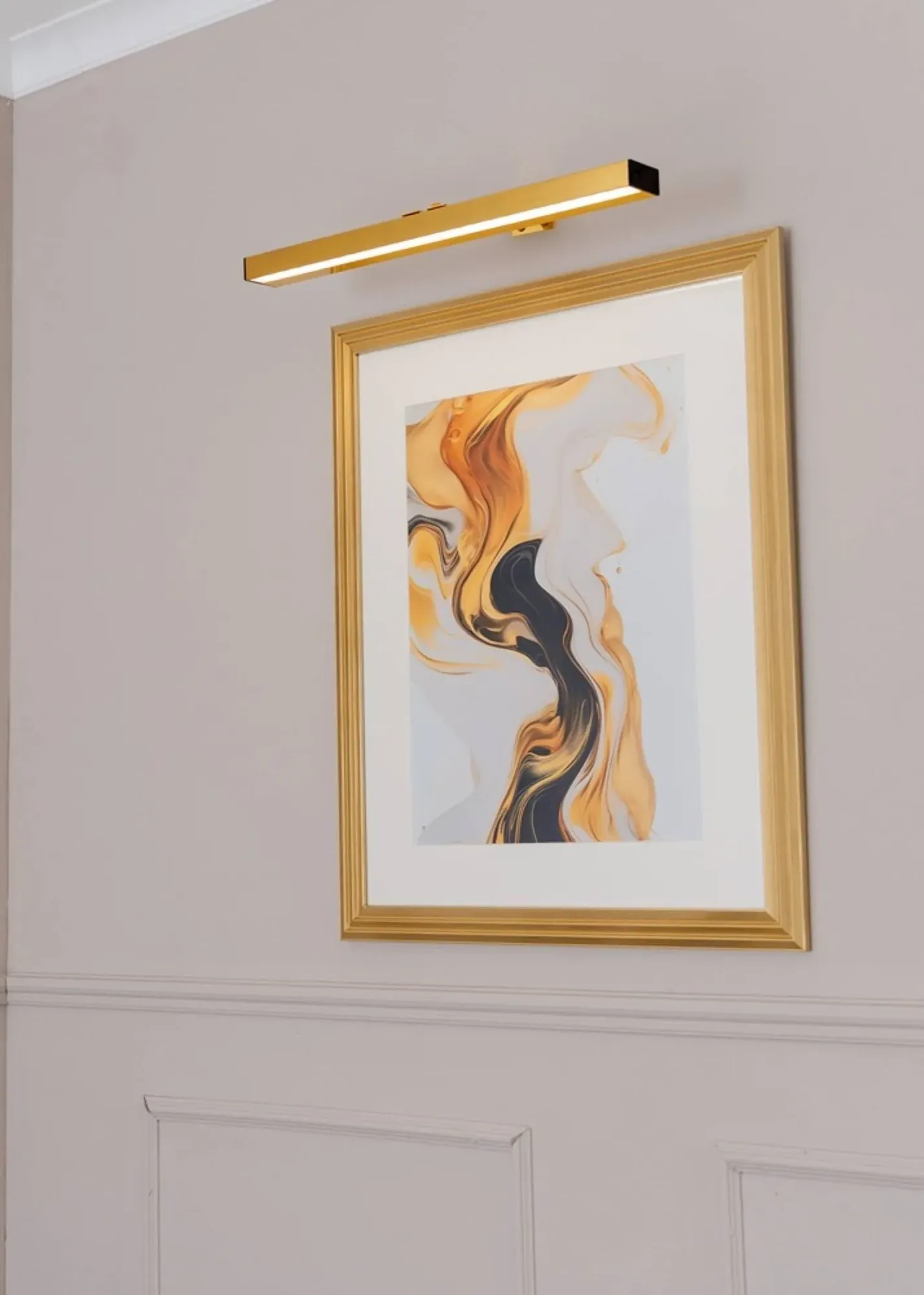 Ryle Rechargeable Wall Light Integrated LED - Gold, Metal product