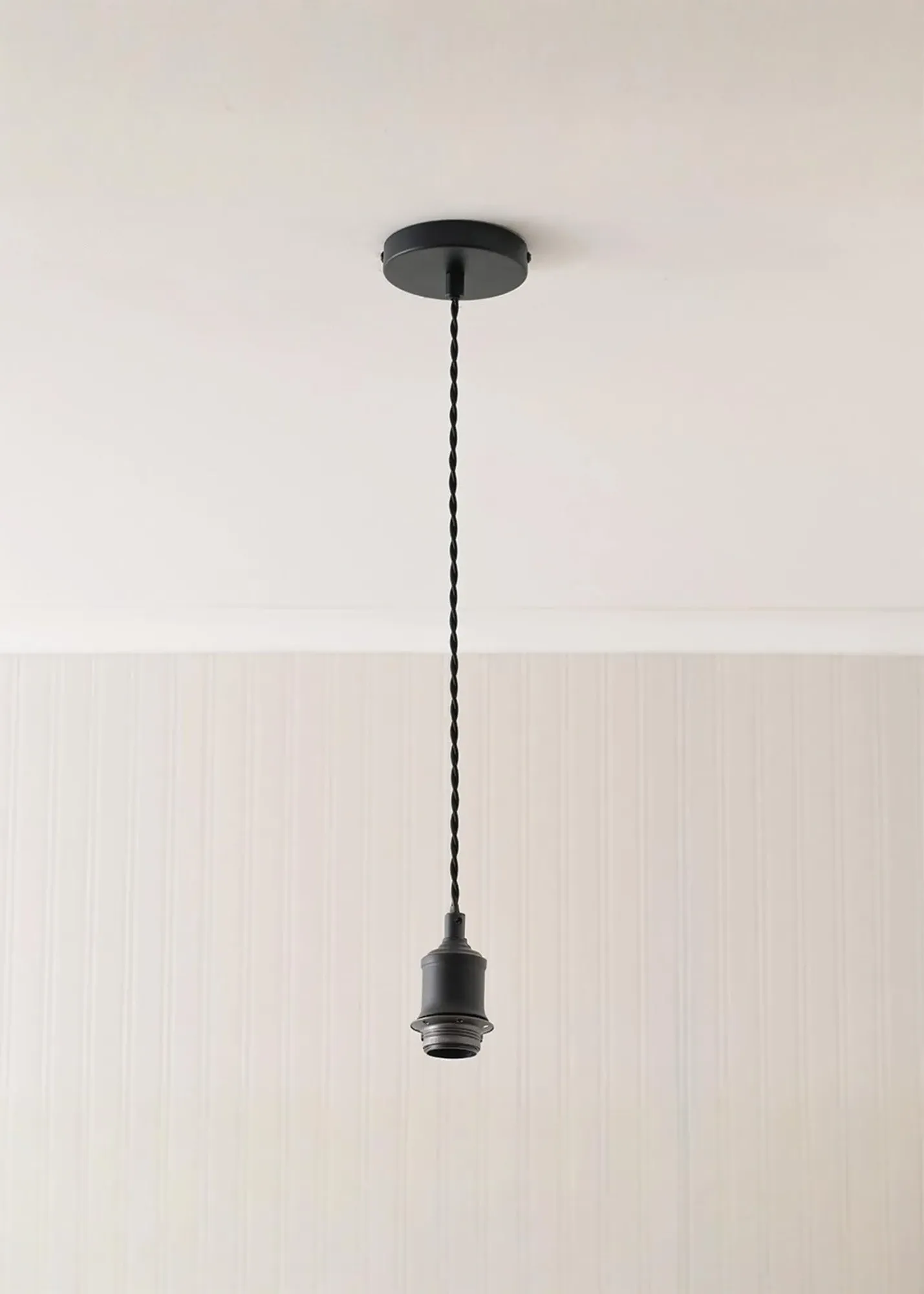 Shaw Adjustable Single Pendant Ceiling Light - Black, Metal product