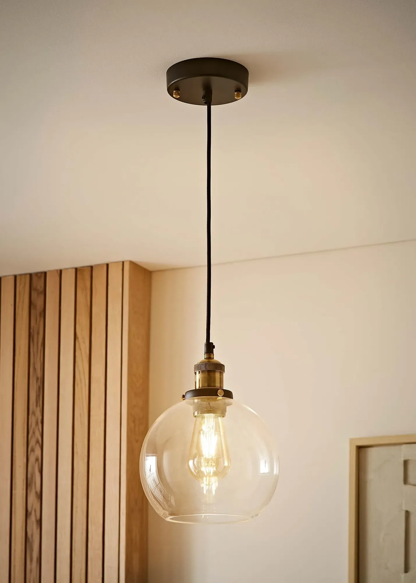 Sheridan Glass Globe Ceiling Pendant Light - Clear product