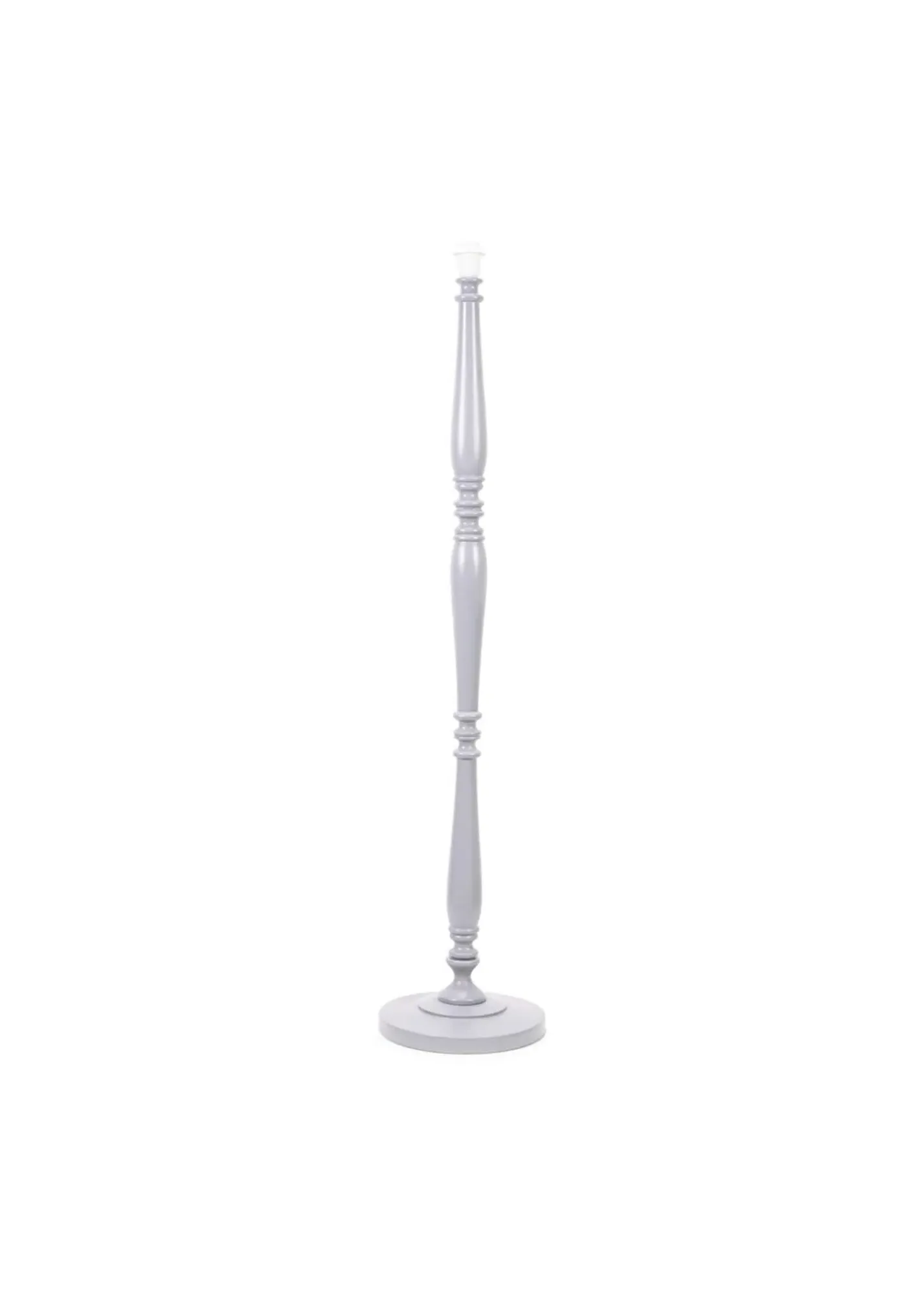 Victoria Wood Candle Stick Floor Lamp - Grey product