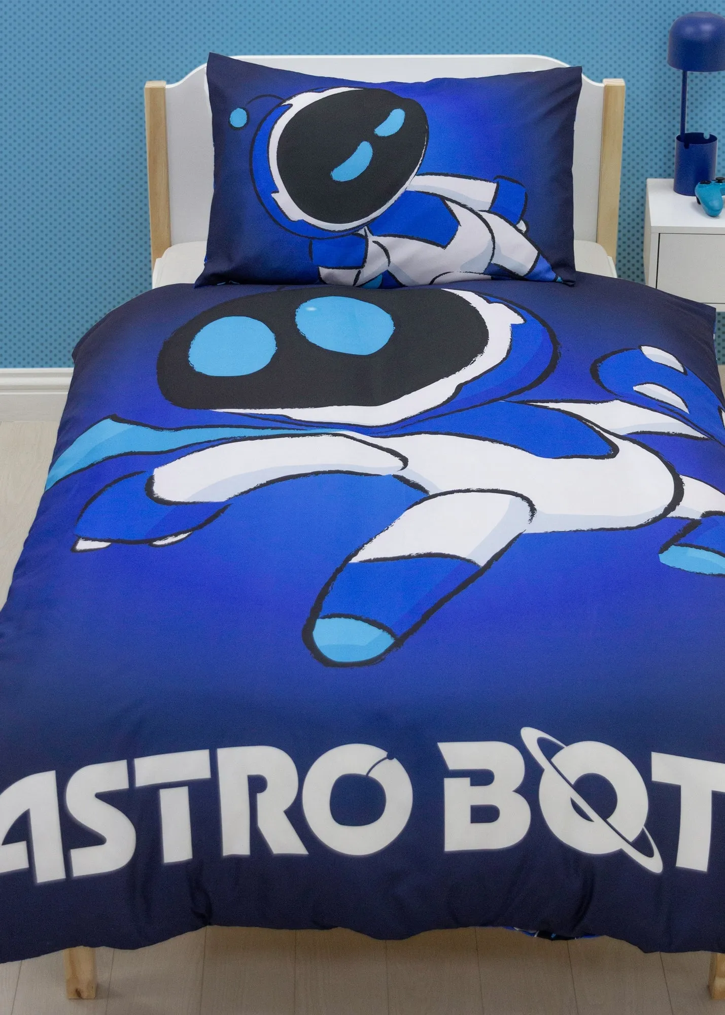 Astrobot Space Panel Single Duvet Cover Set - Blue product