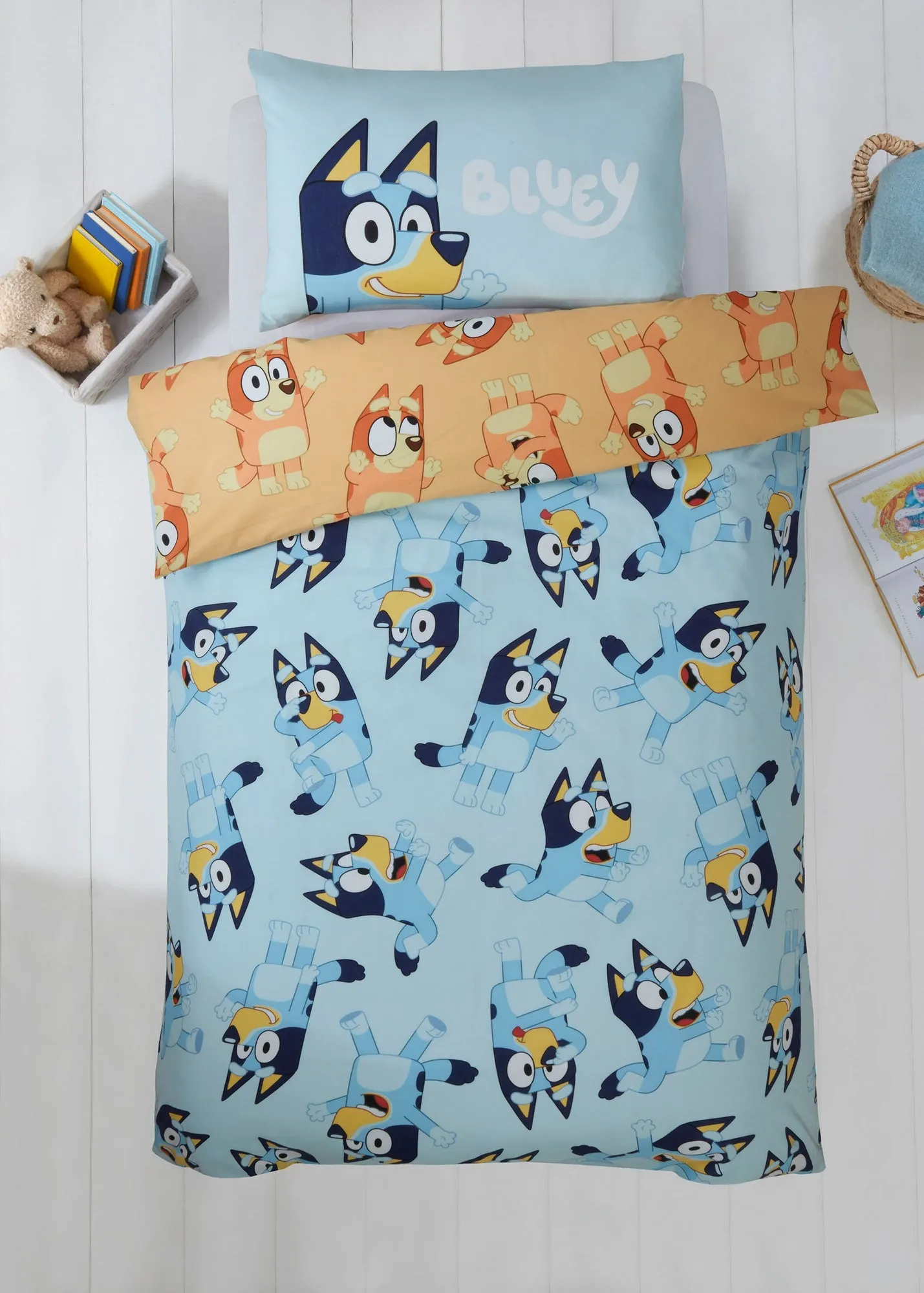 Bluey Reversible Junior Duvet Set - Multi, Cotton product