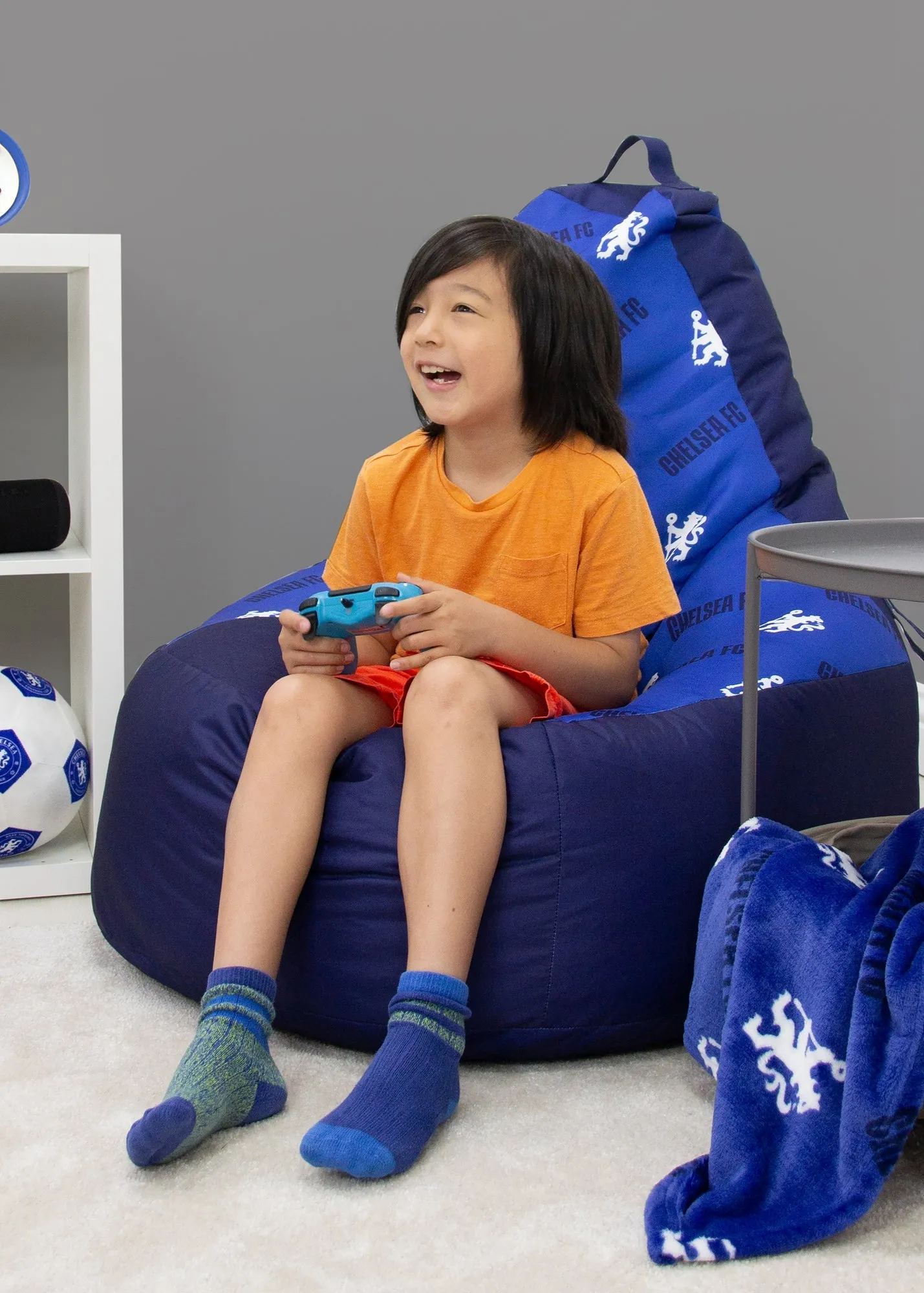 Chelsea FC Rocker Bean Chair - Blue, Polyester product
