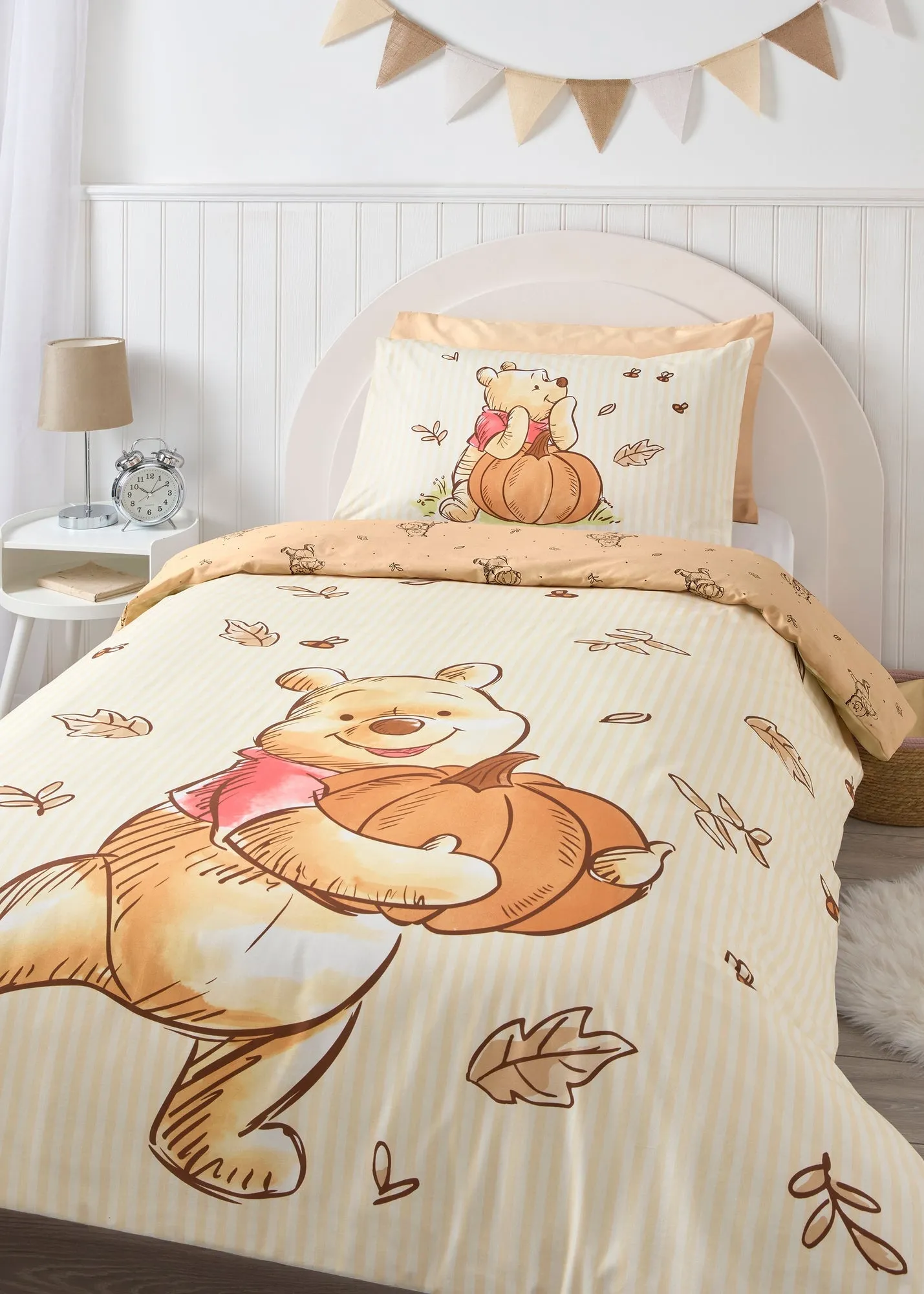 Disney Winnie The Pooh Pumpkin Single Duvet Set - Yellow product