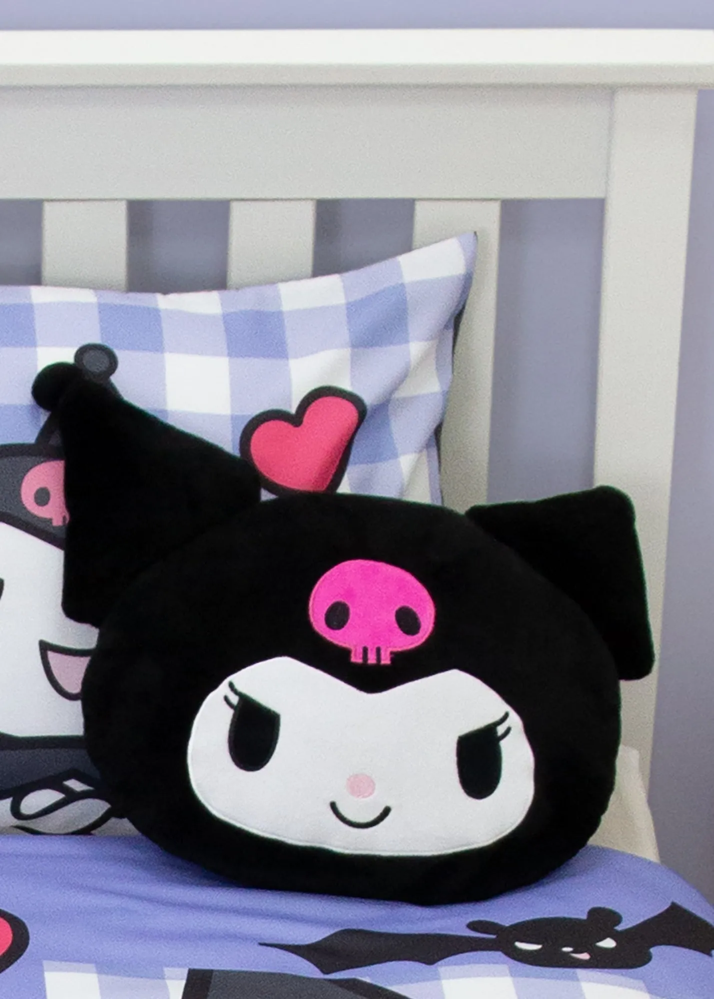 Hello Kitty Kuromi Shaped Cushion - Black product